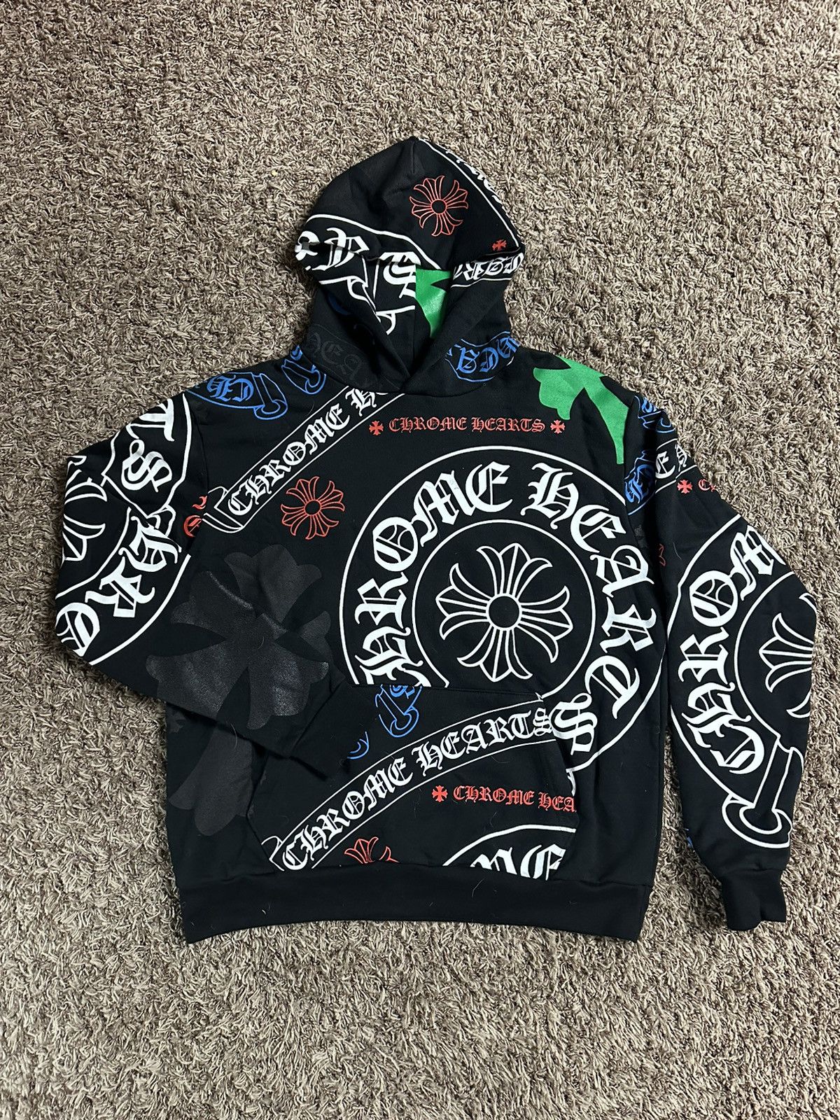 Chrome Hearts Stencil Hoodie | Grailed