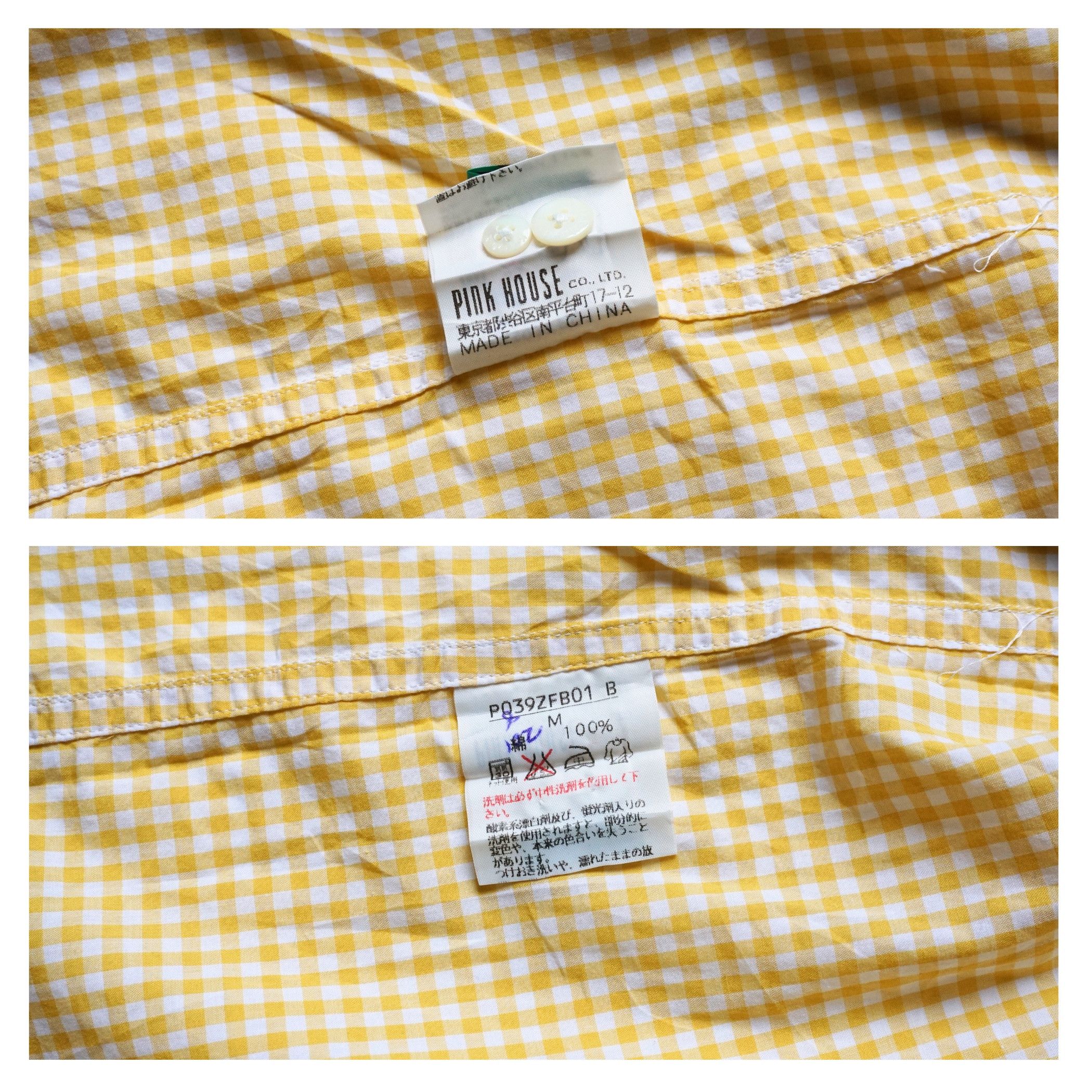 Karl Helmut Karl Helmut Yellow Check Shirt With Patches Size US XXL / EU 58 / 5 - 8 Thumbnail