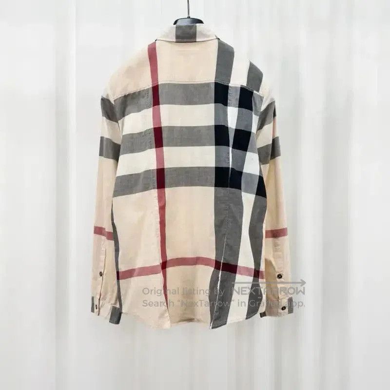 Burberry Burberry Long Sleeve Checkered Shirt in Khaki. Size S / US 4 / IT 40 - 2 Thumbnail
