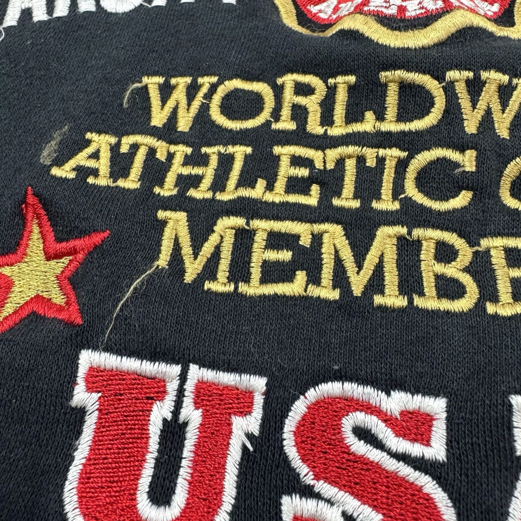 Vintage VINTAGE The Limited Sweatshirt Womens M Black Embroidered Patches 90s 90s Event Activewear Crew Neck Pullover Size M / US 6-8 / IT 42-44 - 6 Thumbnail