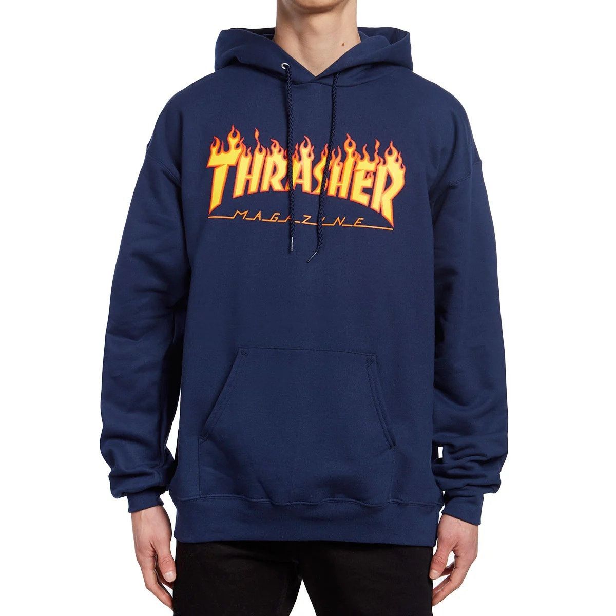 Thrasher Thrasher Skateboard Magazine Men's Flame Logo Hoodie in Navy Size US S / EU 44-46 / 1 - 2 Thumbnail