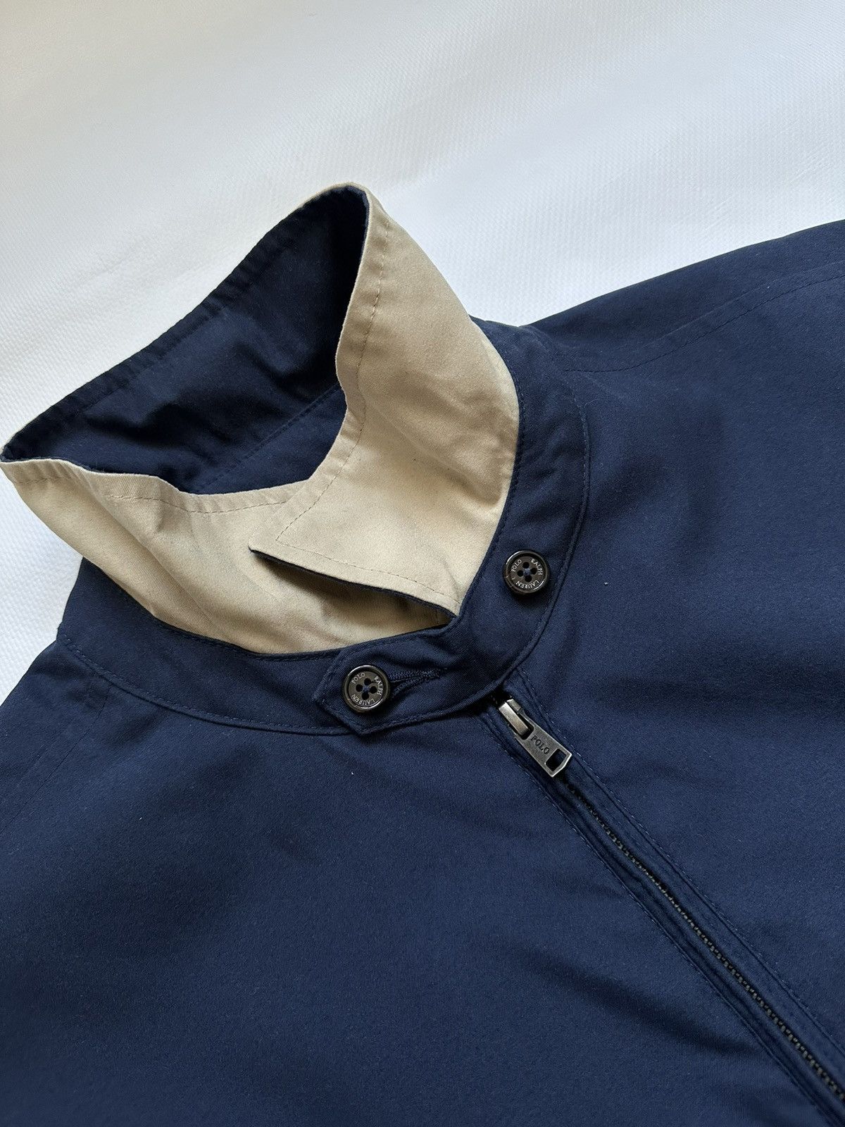 Polo Ralph Lauren Vintage Polo Ralph Lauren Blue Harrington Jacket Men's L Size US L / EU 52-54 / 3 - 11 Thumbnail