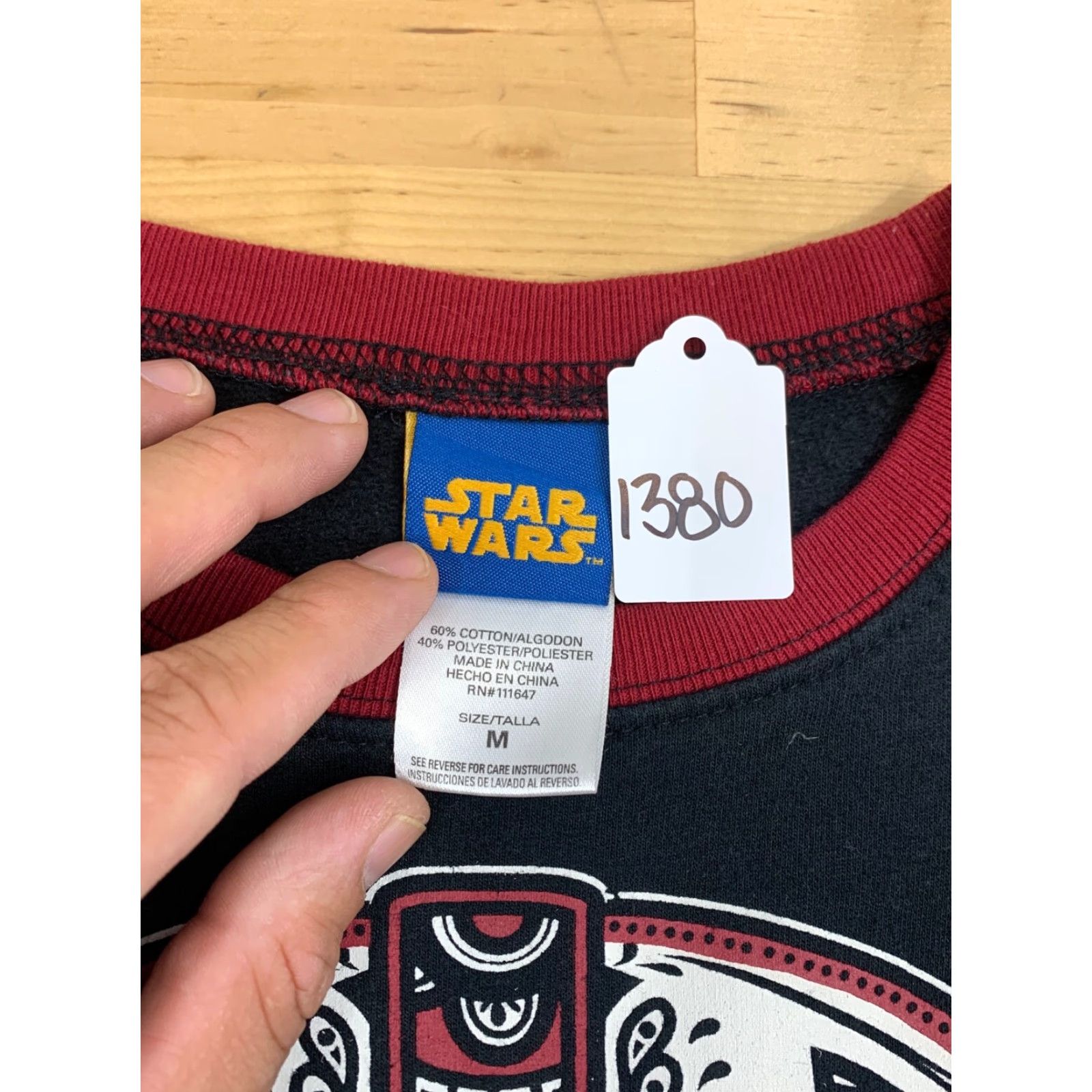 Star Wars Men's Star Wars Long Sleeve Sweatshirt Dark Side Darth Vader Paisley Sweater M Size M / US 6-8 / IT 42-44 - 6 Thumbnail