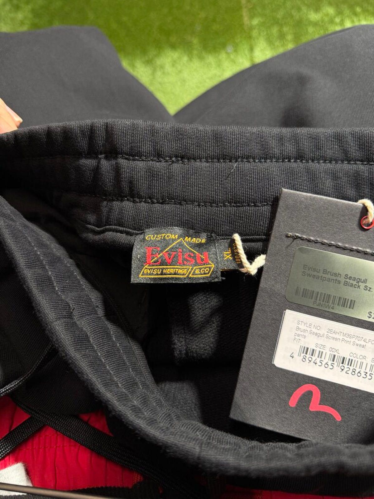 Evisu Evisu Brush Seagull Sweatpants Black Sz. XL Size ONE SIZE - 3 Thumbnail
