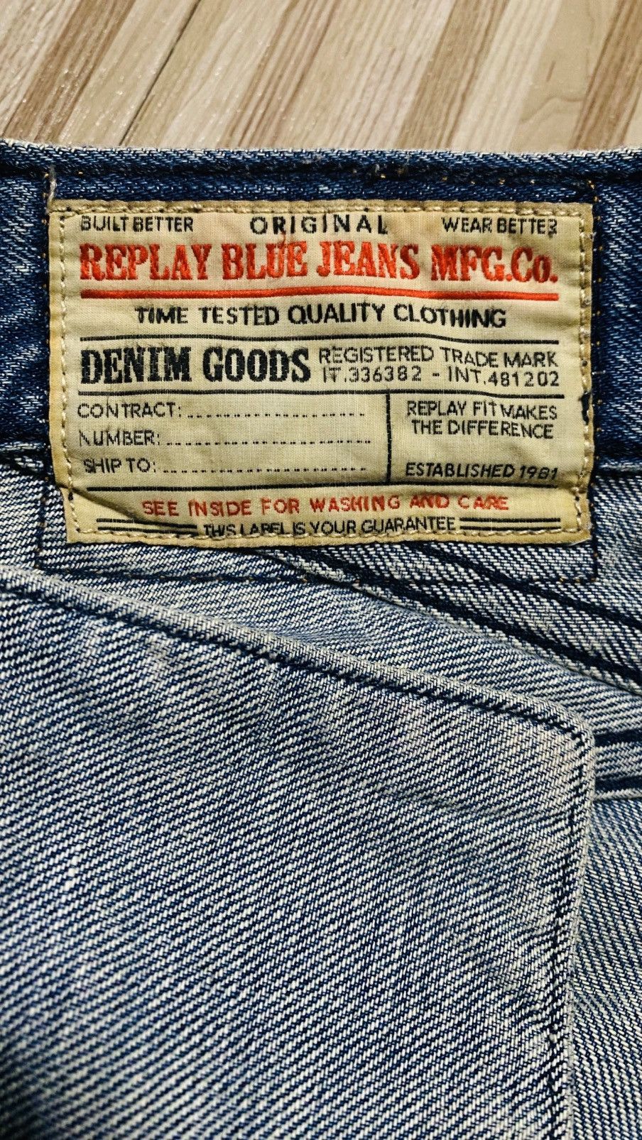 Vintage 💥VINTAGE JEANS💥REPLAY FLARE MADE IN TUNISIA💥 Size US 34 / EU 50 - 12 Thumbnail