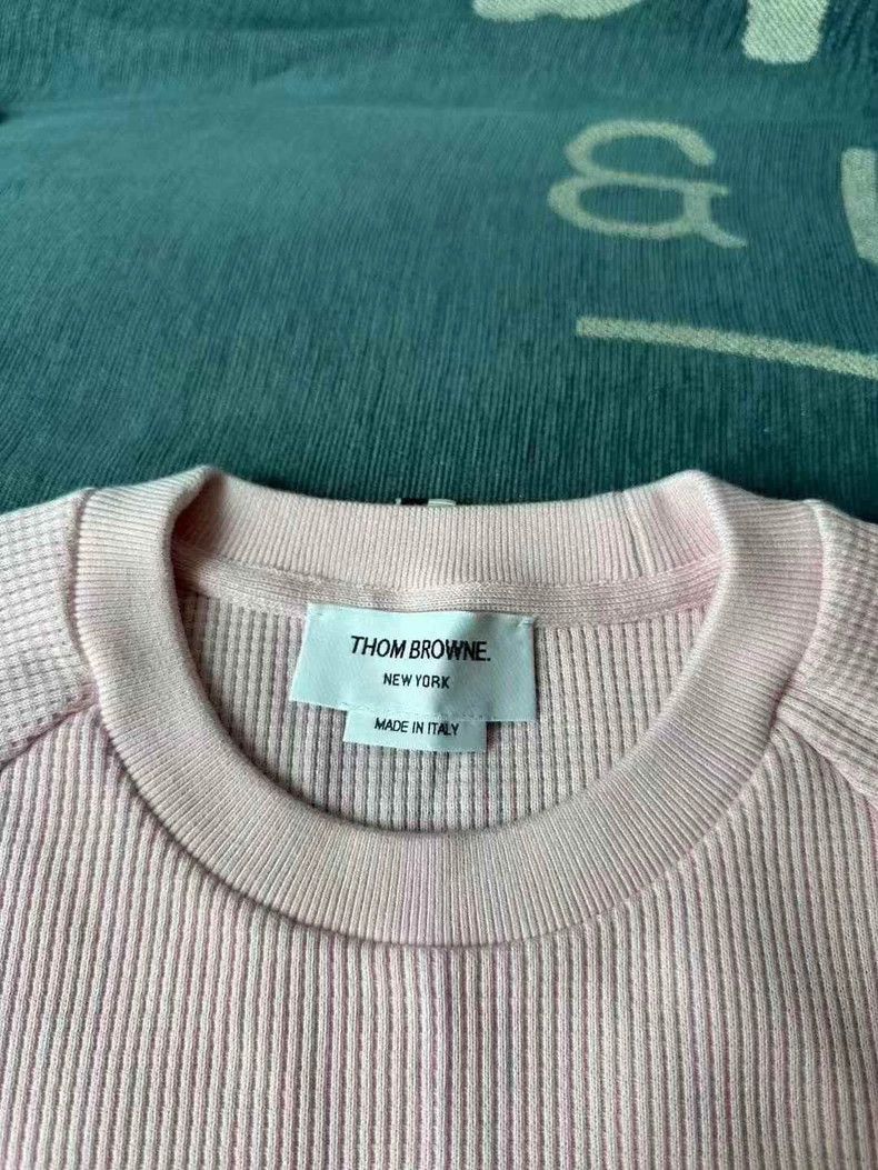 Thom Browne Thom Browne size42 Pink waffle hoodie Size M / US 6-8 / IT 42-44 - 3 Thumbnail