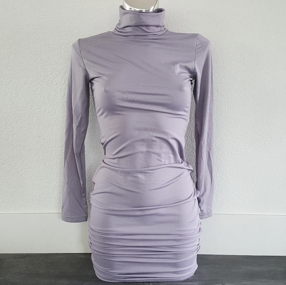 Designer Purple Mint Long Sleeve Midi Size M / US 6-8 / IT 42-44 - 1 Thumbnail