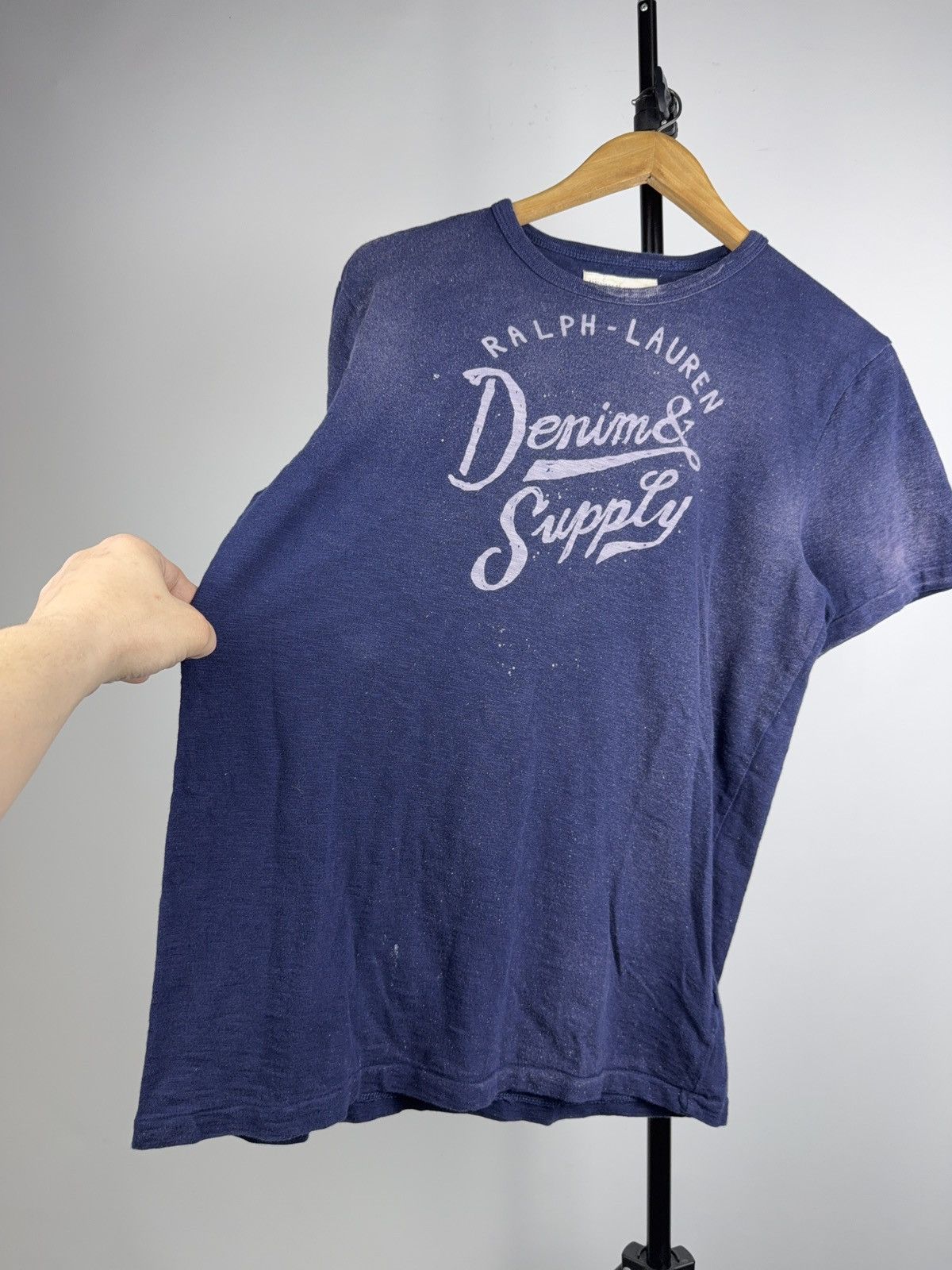 Denim & Supply Ralph Lauren 00s Y2K Ralph Lauren Denim Supply USA Graphic Tee Navy M Size US M / EU 48-50 / 2 - 3 Thumbnail