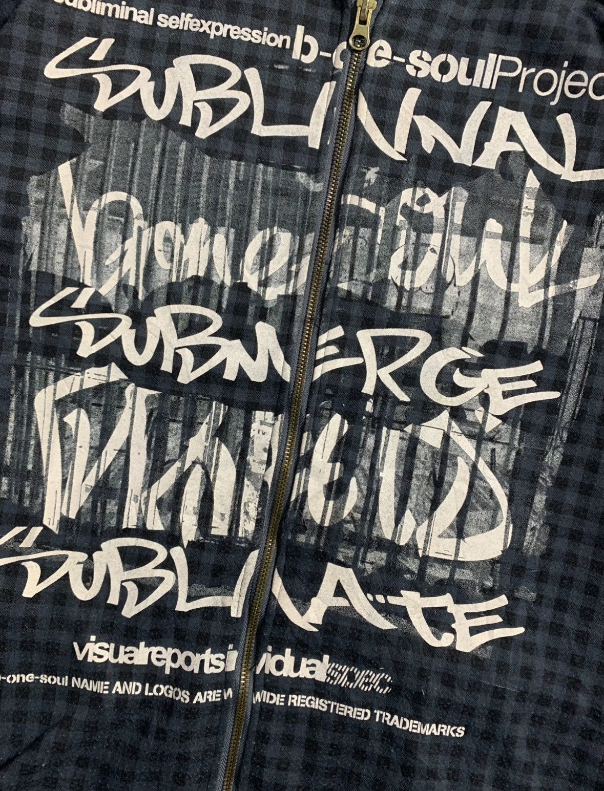 Beauty Beast B ONE SOUL FUR ZIP HOODIE POEM TARTAN IFSIX LGB JUNYA STYLE Size US L / EU 52-54 / 3 - 3 Thumbnail