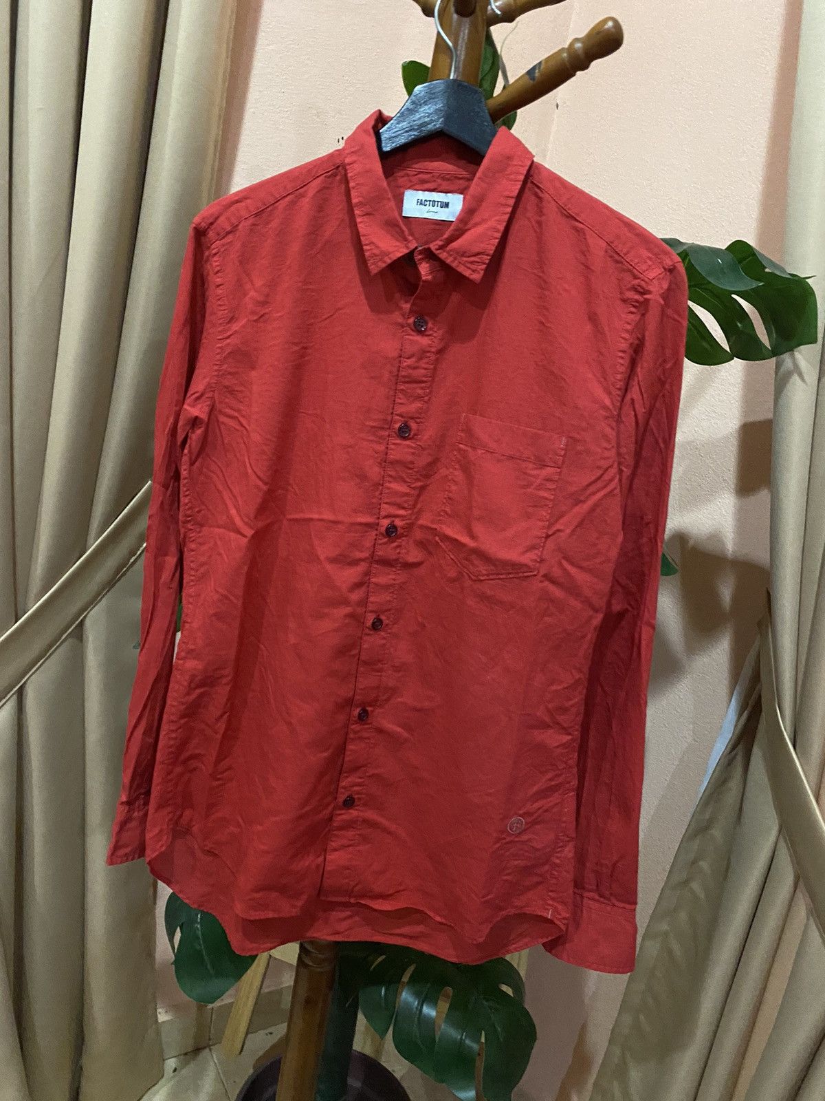 FACTOTUM VINTAGE FACTOTUM RED SHIRT MADE IN JAPAN 90S COTTON-WOOL Size US S / EU 44-46 / 1 - 2 Thumbnail
