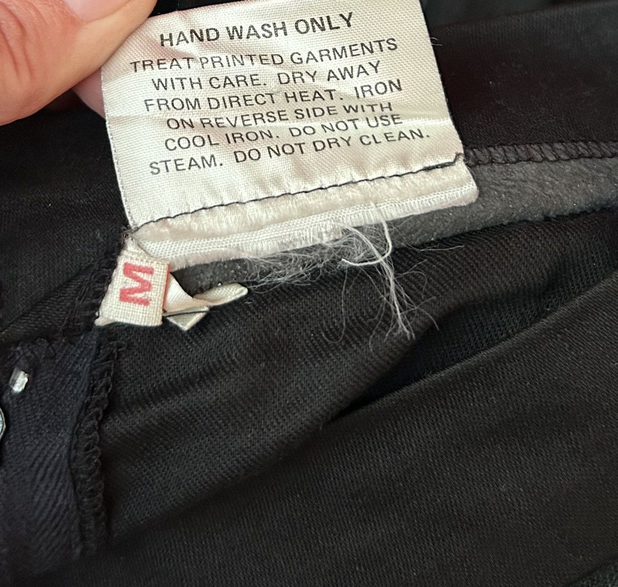 Vintage Sarah Whitworth Spider Web Ruched Skirt Black Goth Y2K Alt Size 26" / US 2 / IT 38 - 8 Thumbnail