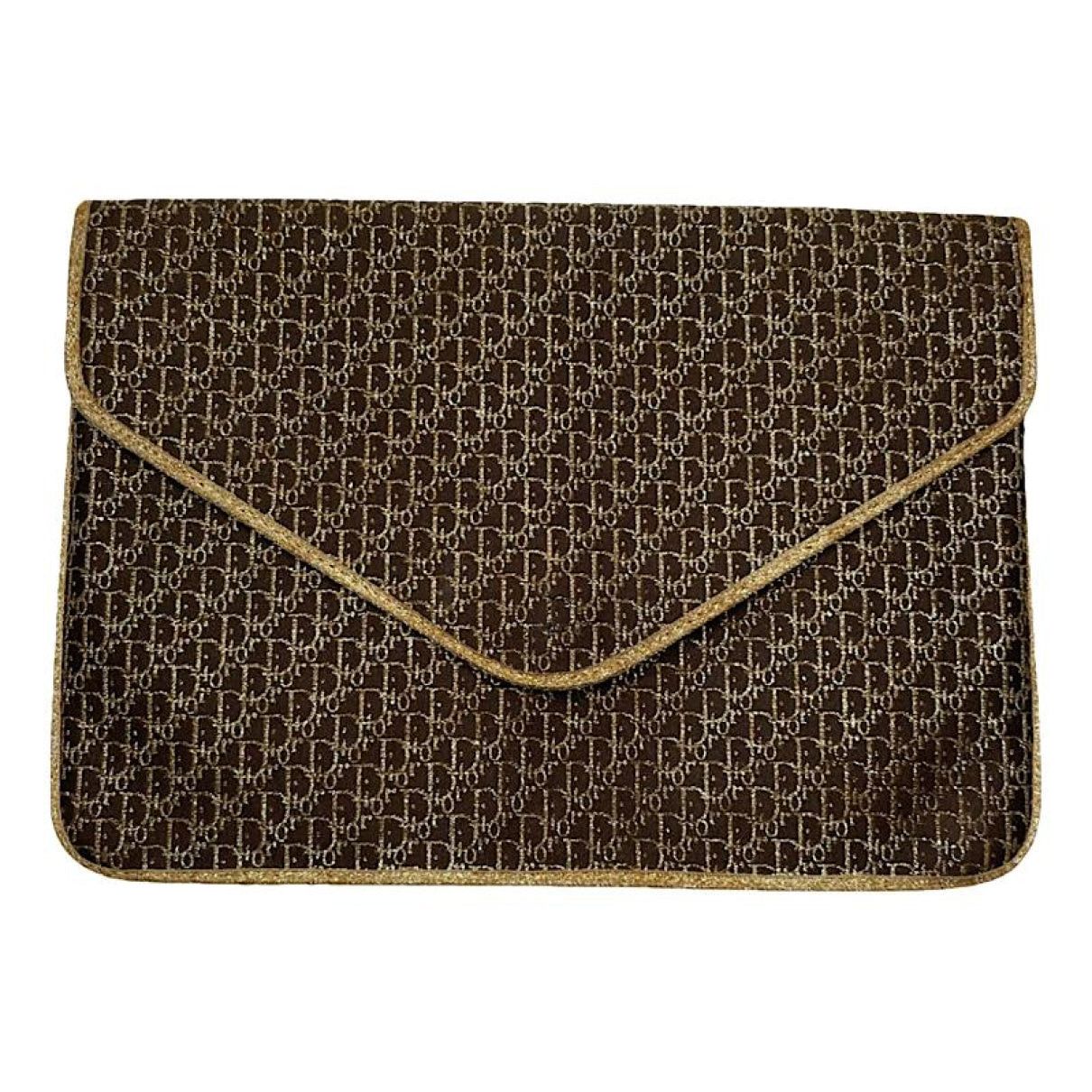 Dior Addict Gold Cotton Clutch Bag Size ONE SIZE - 1 Thumbnail