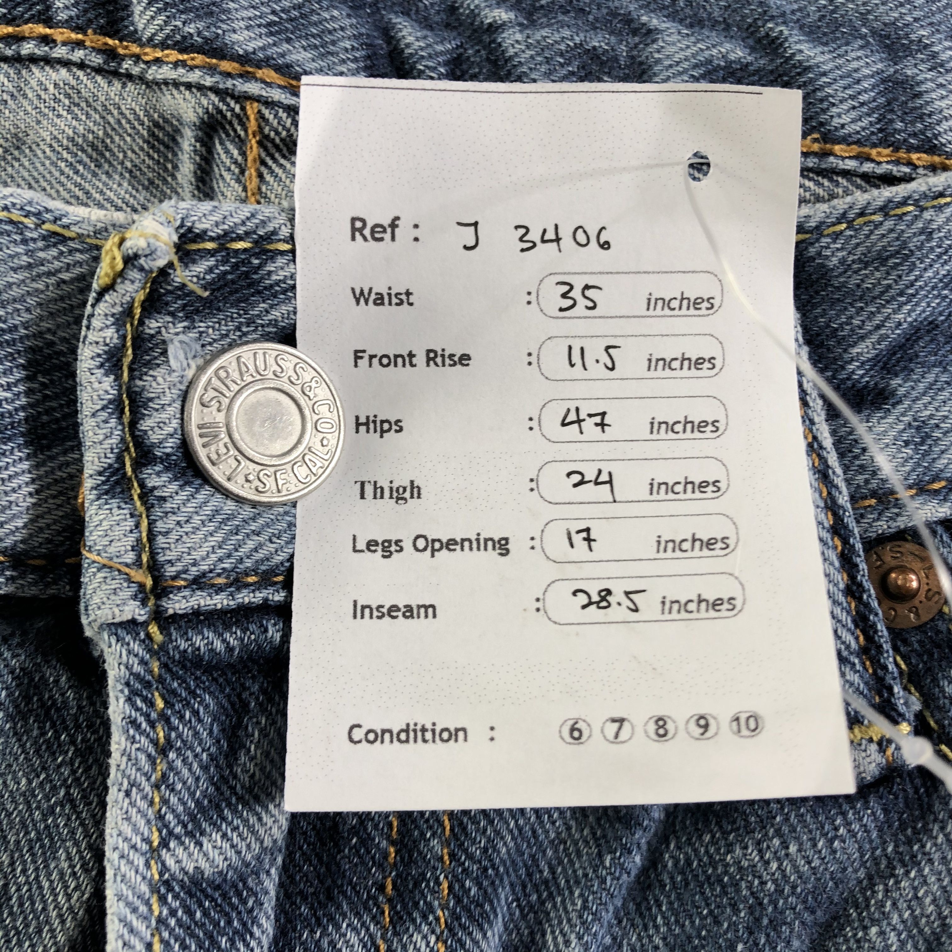 Levi's Vintage Levis 514 Jeans-J3406 Size US 35 - 11 Thumbnail
