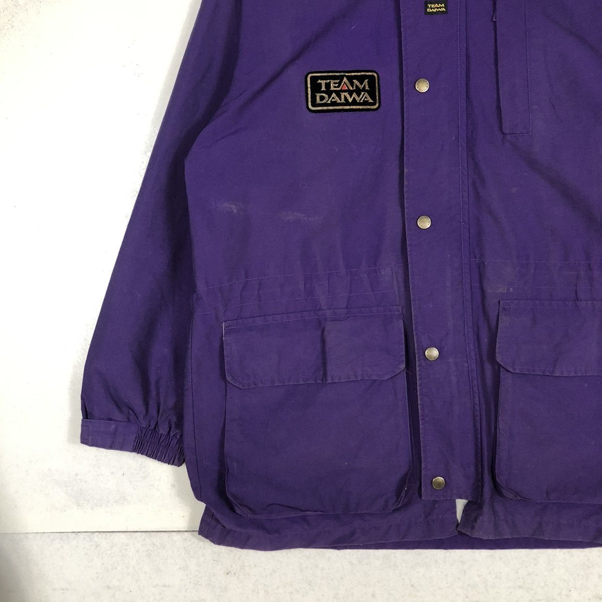 Japanese Brand 📌VINTAGE BIKER JACKET HUNTING MULTI POCKET TEAM DAIWA JAPAN Size US M / EU 48-50 / 2 - 6 Thumbnail