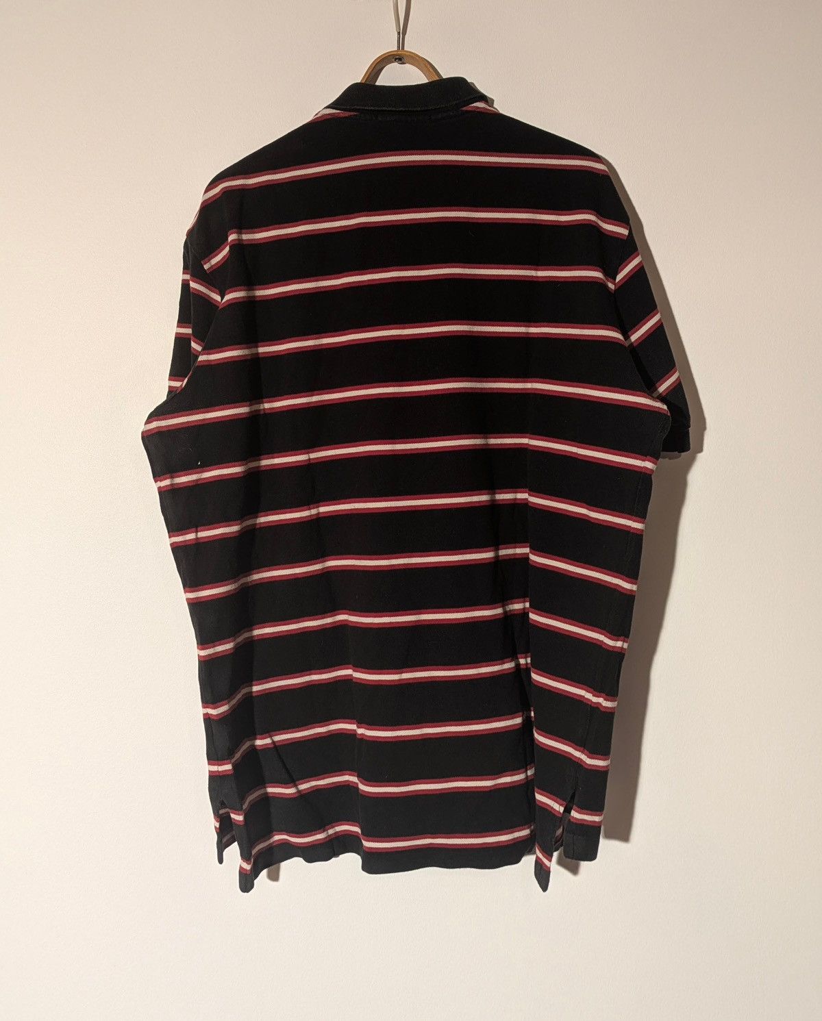 Polo Ralph Lauren 👕 Polo Ralph Lauren Striped Polo Shirt – Black/Red (XXL) Size US XXL / EU 58 / 5 - 2 Thumbnail