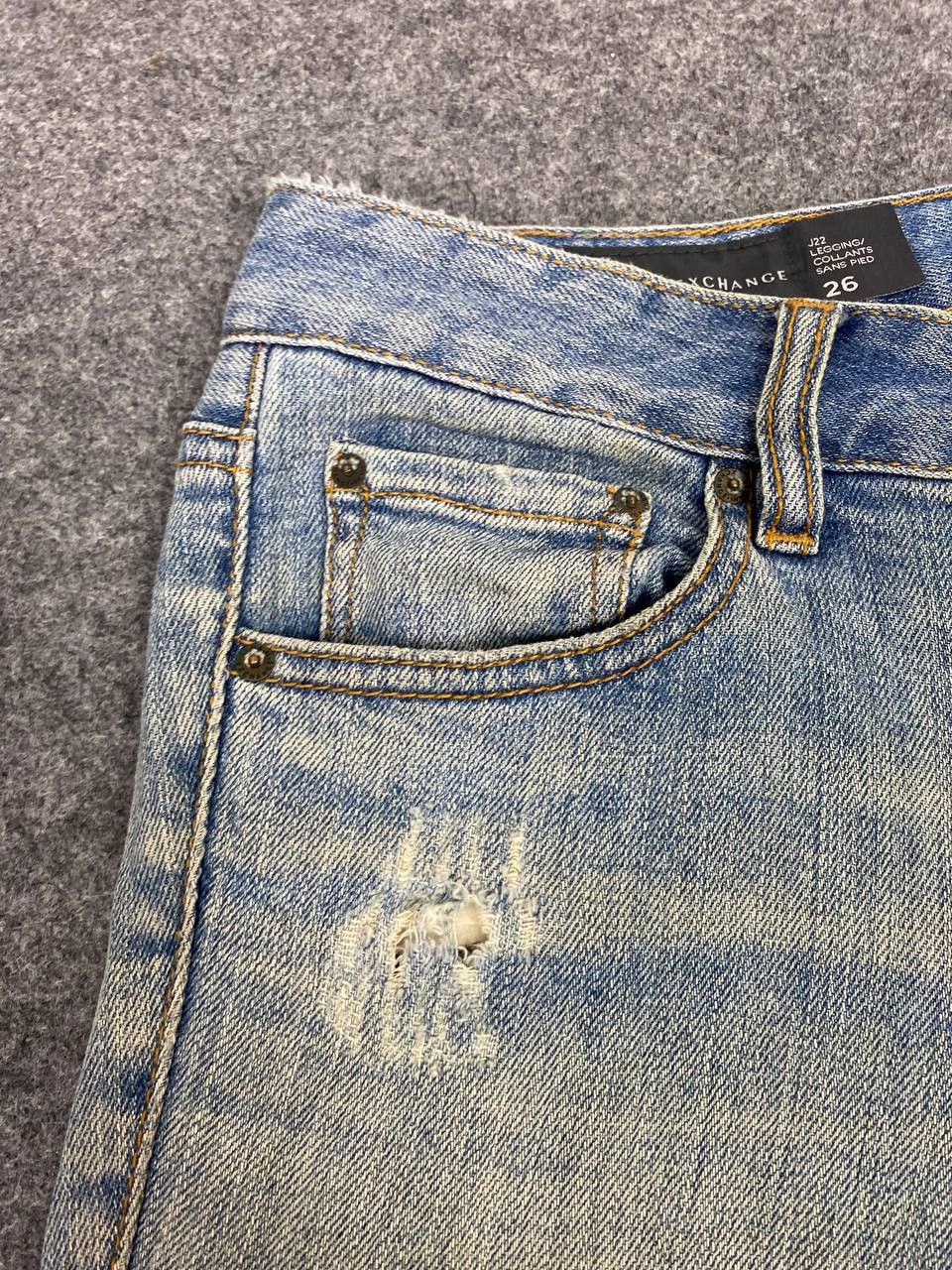 Armani armani exchange legging distressed denim Size 30" / US 8 / IT 44 - 10 Thumbnail