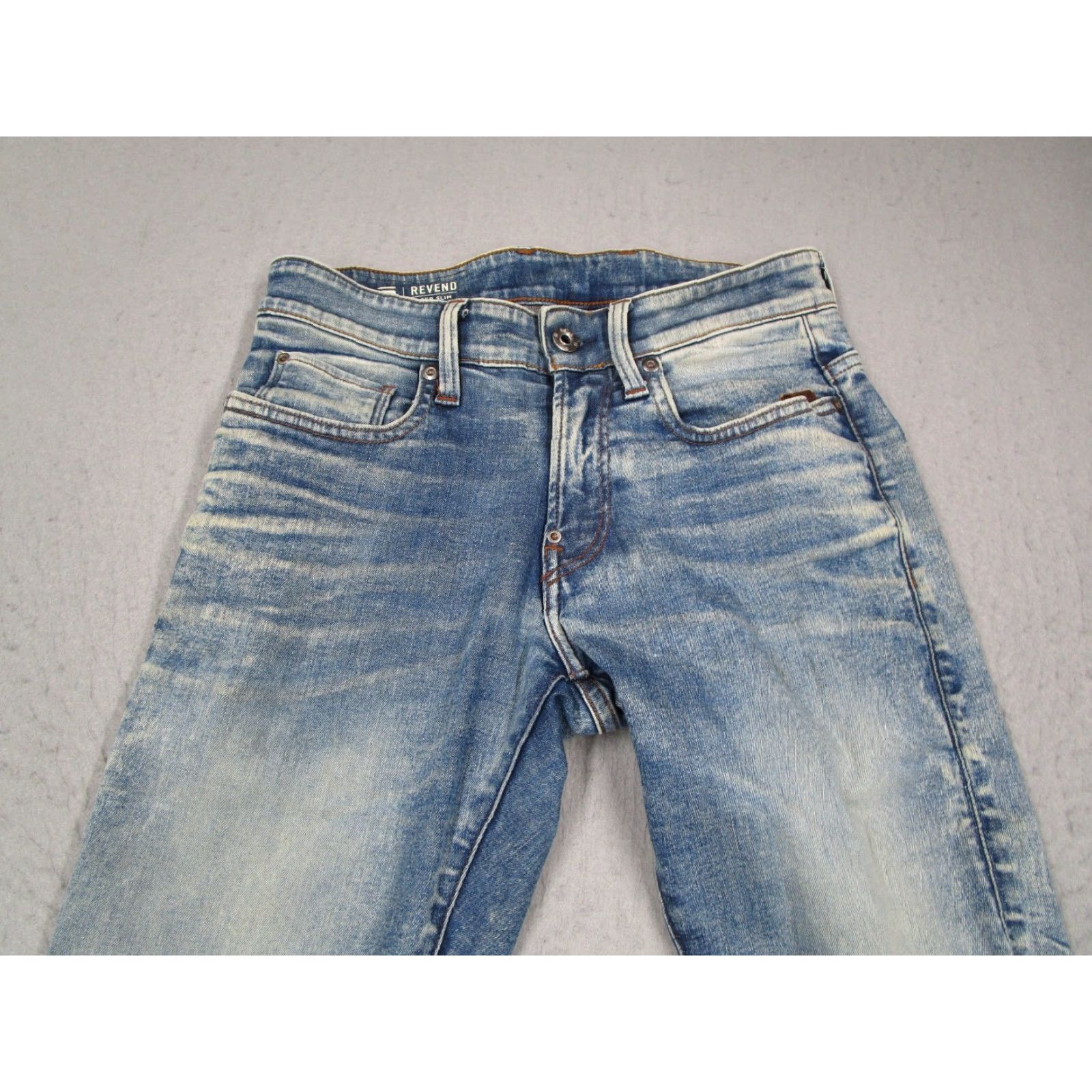 G-Star VINTAGE G-Star Raw Men's Jeans Tapered Slim Blue 28x30 Denim Casual Designer Size US 28 / EU 44 - 2 Thumbnail