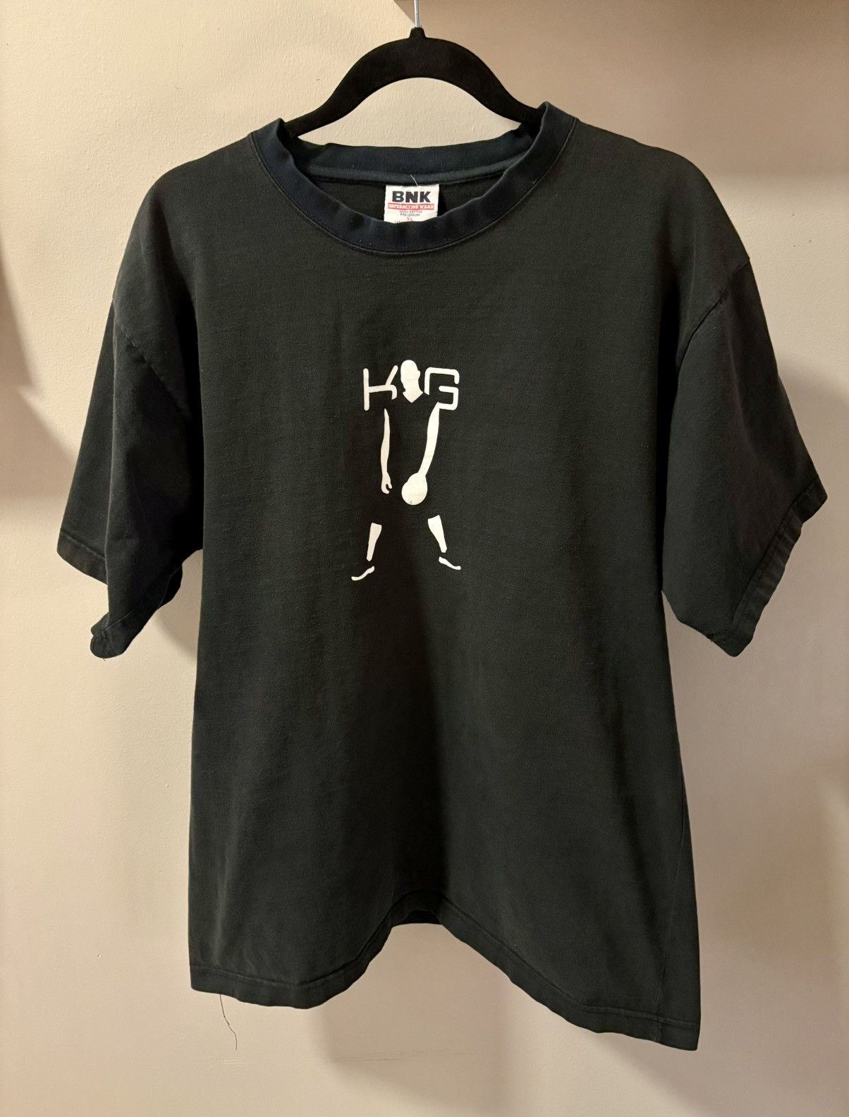 Vintage Kevin Garnett vintage black ad campaign T-shirt L/XL Size US XL / EU 56 / 4 - 2 Thumbnail