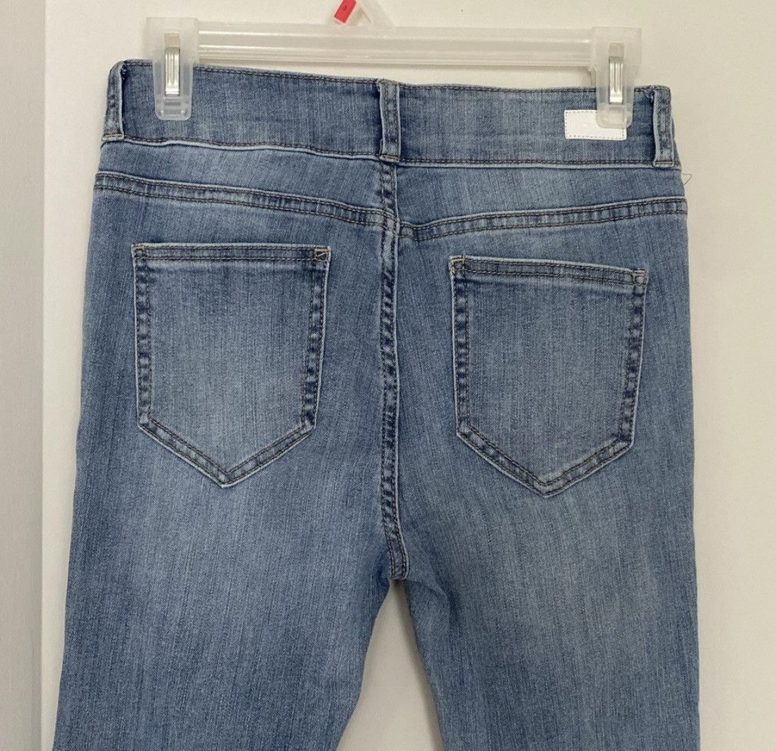 Other DESTROYED DISTRESSED HIGH RISE CROPPED CUFFED ANKLE JEANS Size 28" / US 6 / IT 42 - 5 Thumbnail