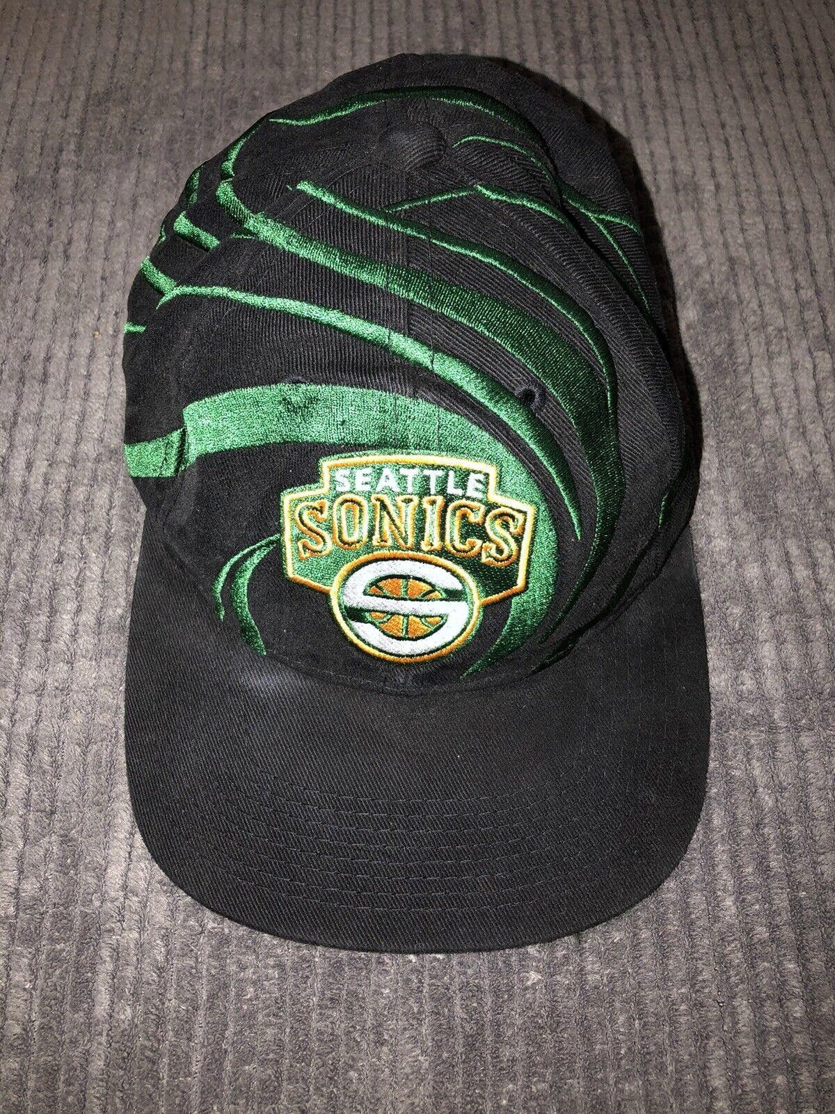 Mitchell & Ness Mitchell & Ness Seattle SuperSonics SnapBack Black/Green Hat Size ONE SIZE - 1 Thumbnail