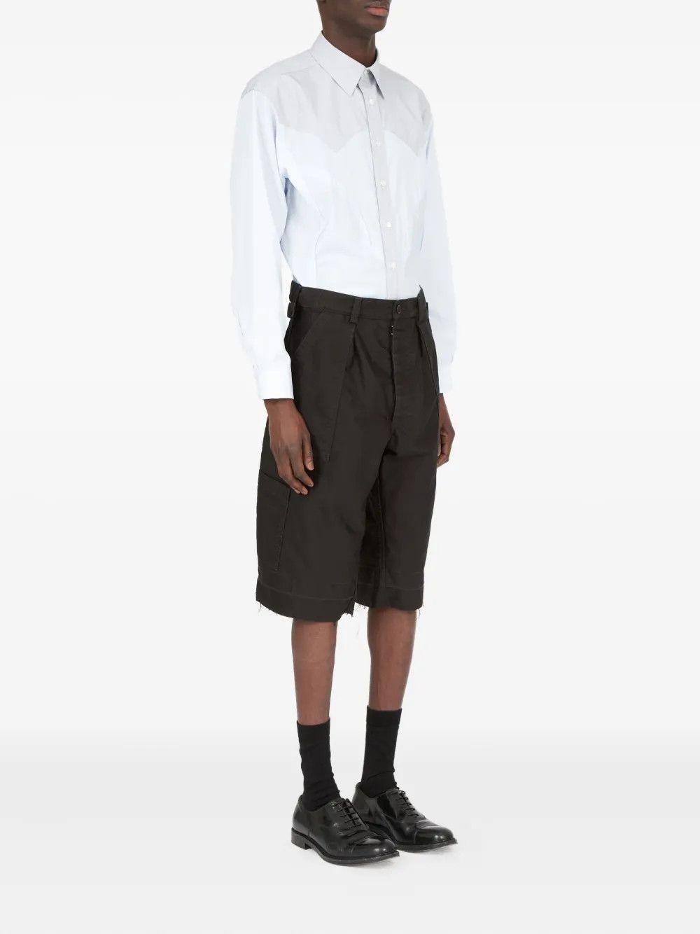 Maison Margiela o1w1db10526 Cotton Utility Short in Black Size US 32 / EU 48 - 3 Thumbnail