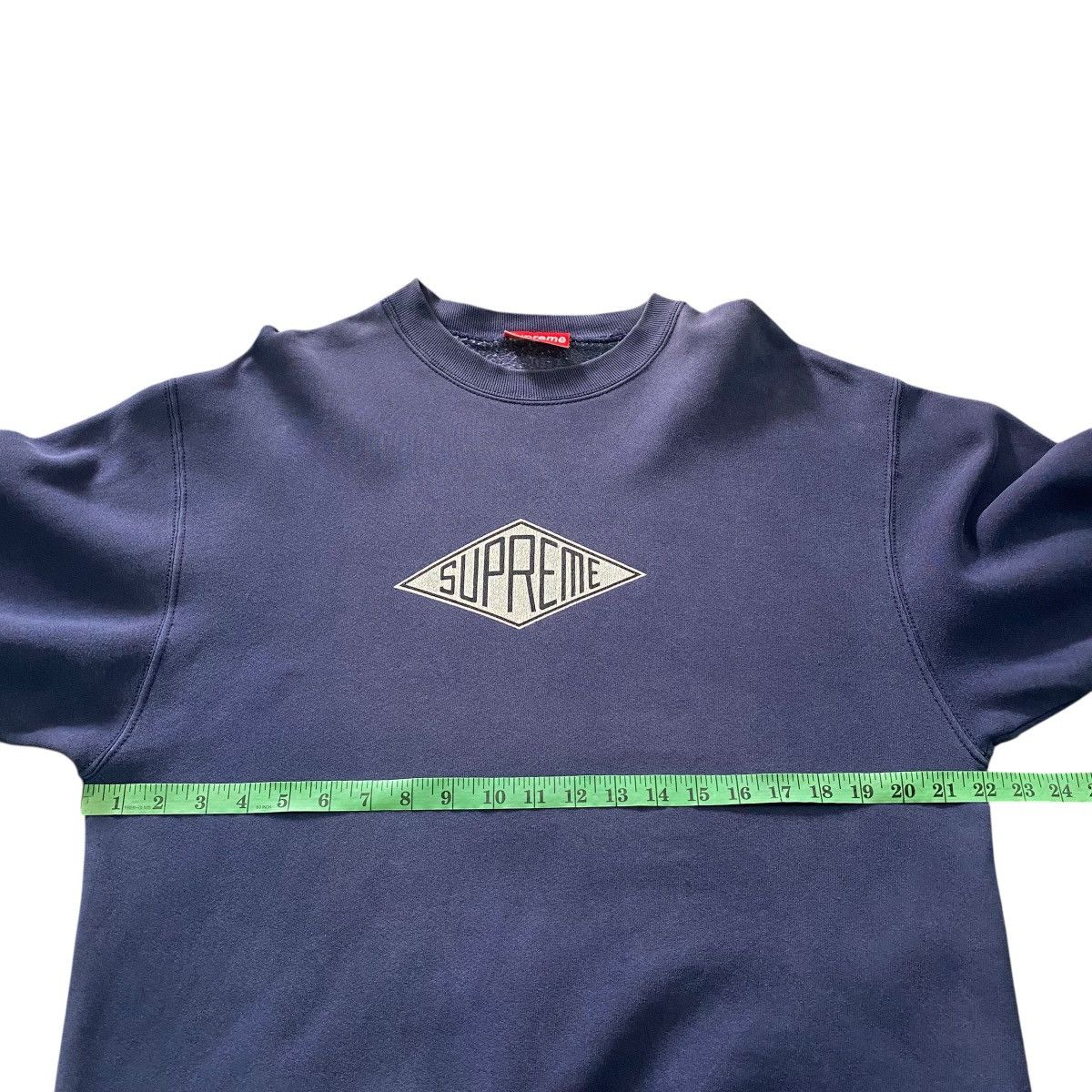 Supreme × Vintage Vintage 90s Supreme Sweatshirt L Size Blue Colour Size US L / EU 52-54 / 3 - 13 Thumbnail