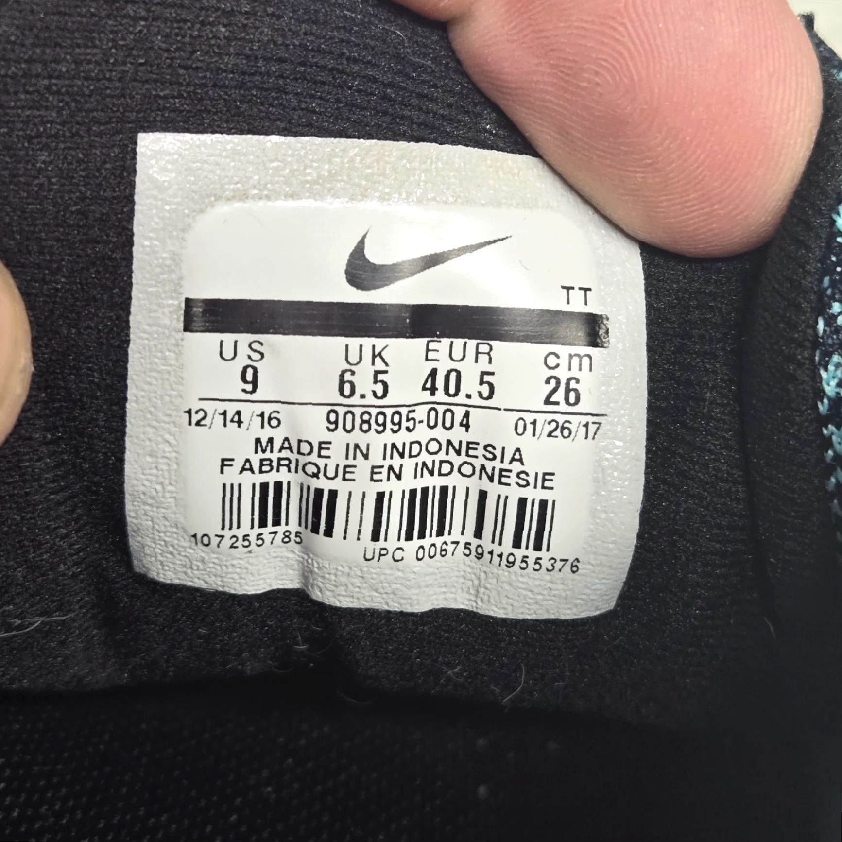 Nike Nike Flex Contact Running Shoes Women's Black 9 Low Top Lace Up Adult Shoes 908995-004 Size M / US 6-8 / IT 42-44 - 6 Thumbnail