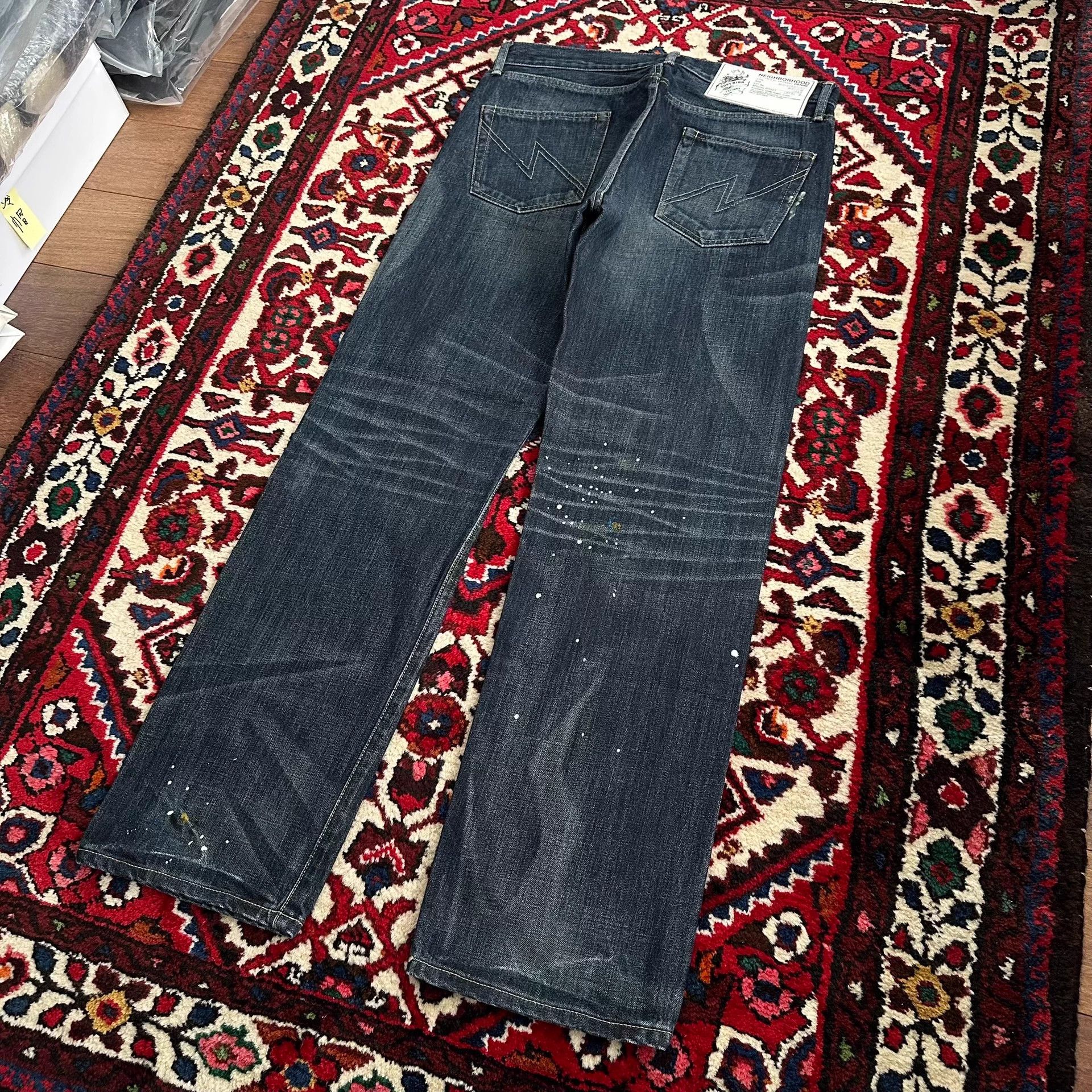 Neighborhood Neighborhood 08ex Smoke Dyed Denim Mid M Size US 33 - 4 Thumbnail