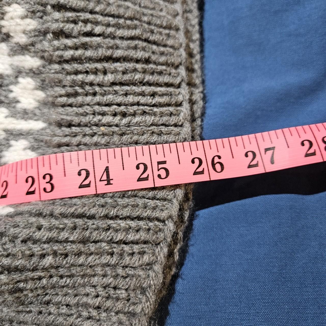 Other vintage cottagecore gray fair isle hand knit sweater Size L / US 10 / IT 46 - 4 Thumbnail