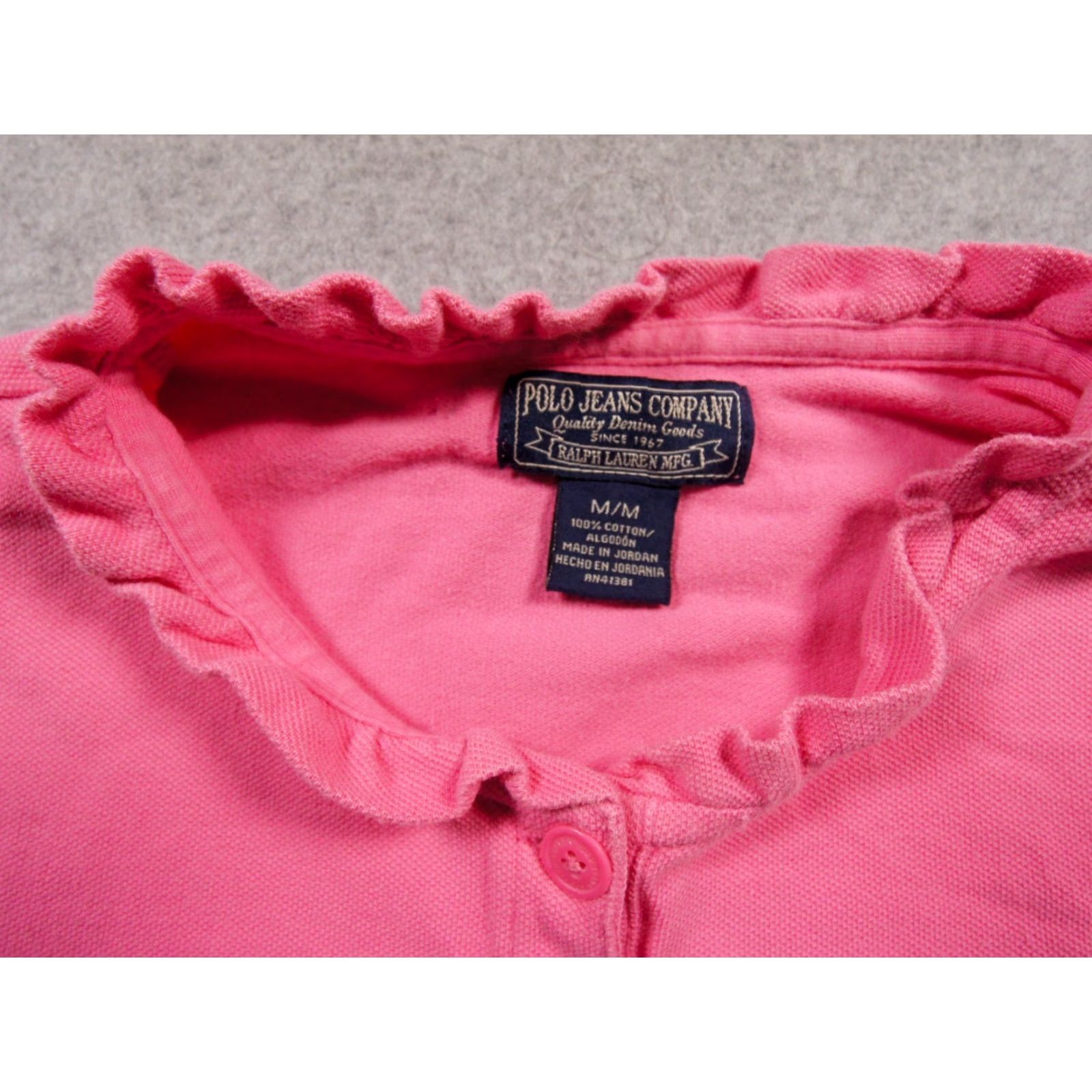 RLX Ralph Lauren Polo Jeans Ralph Lauren Shirt Womens Medium Pink Short Sleeve Ruffle Ladies Size M / US 6-8 / IT 42-44 - 5 Thumbnail