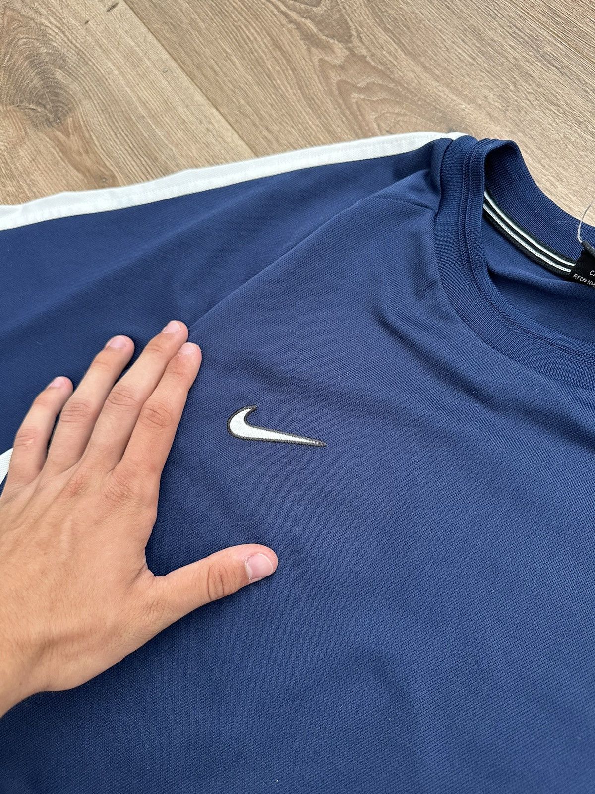Nike 🔥VINTAGE NIKE TEAM JERSEY BLOCKCORE T-SHIRT🔥 Size US XL / EU 56 / 4 - 4 Thumbnail