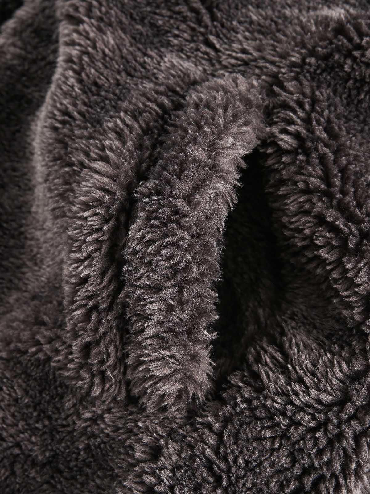 Japanese Brand Faux Fur Hooded Fleece Jacket, Cozy Winter Outerwear Size US M / EU 48-50 / 2 - 10 Thumbnail