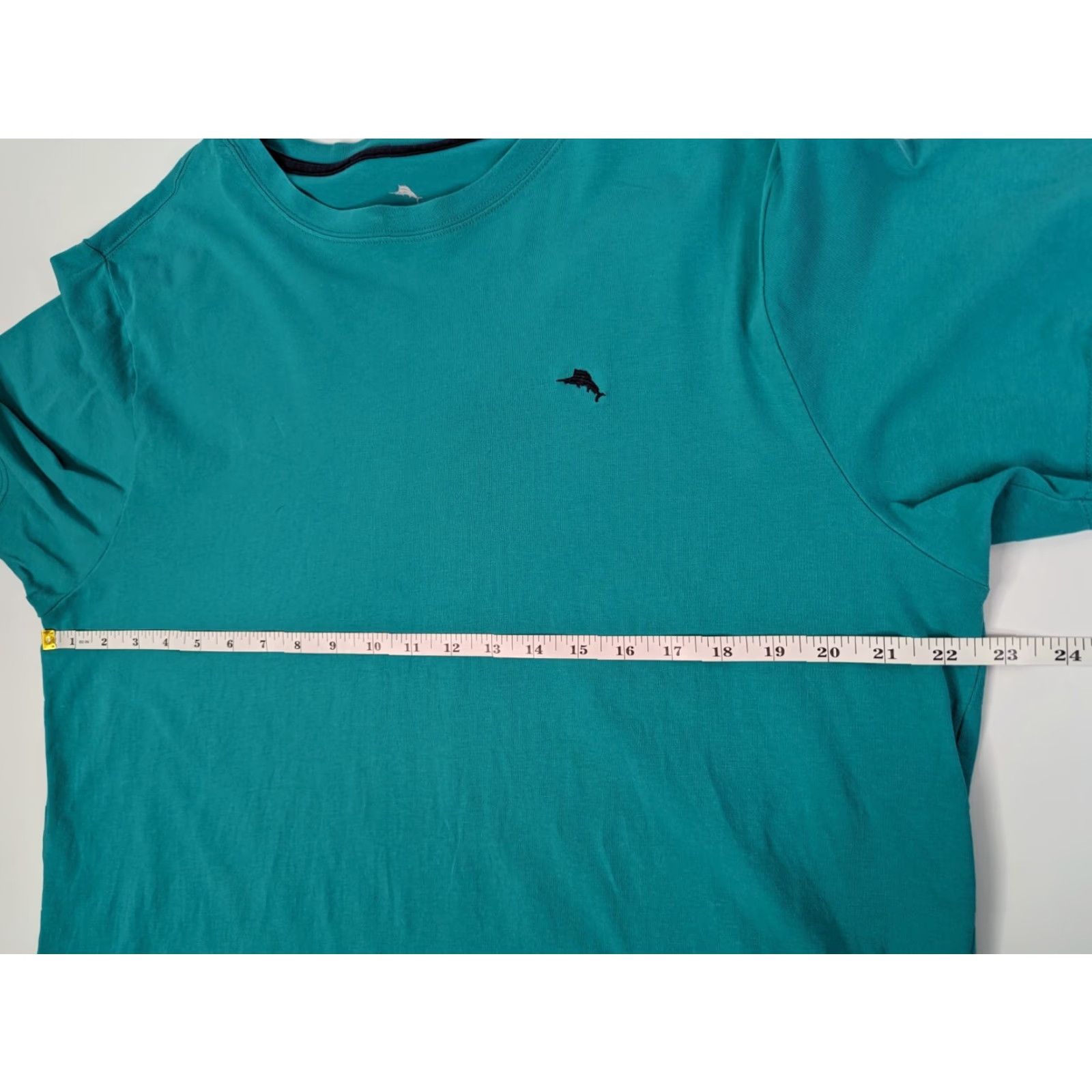 Tommy Bahama Tommy Bahama Shirt Men L Teal Island Sleepwear Crew Neck Short Sleeve Pullover 95% Cotton 5% Spandex Size US L / EU 52-54 / 3 - 7 Thumbnail