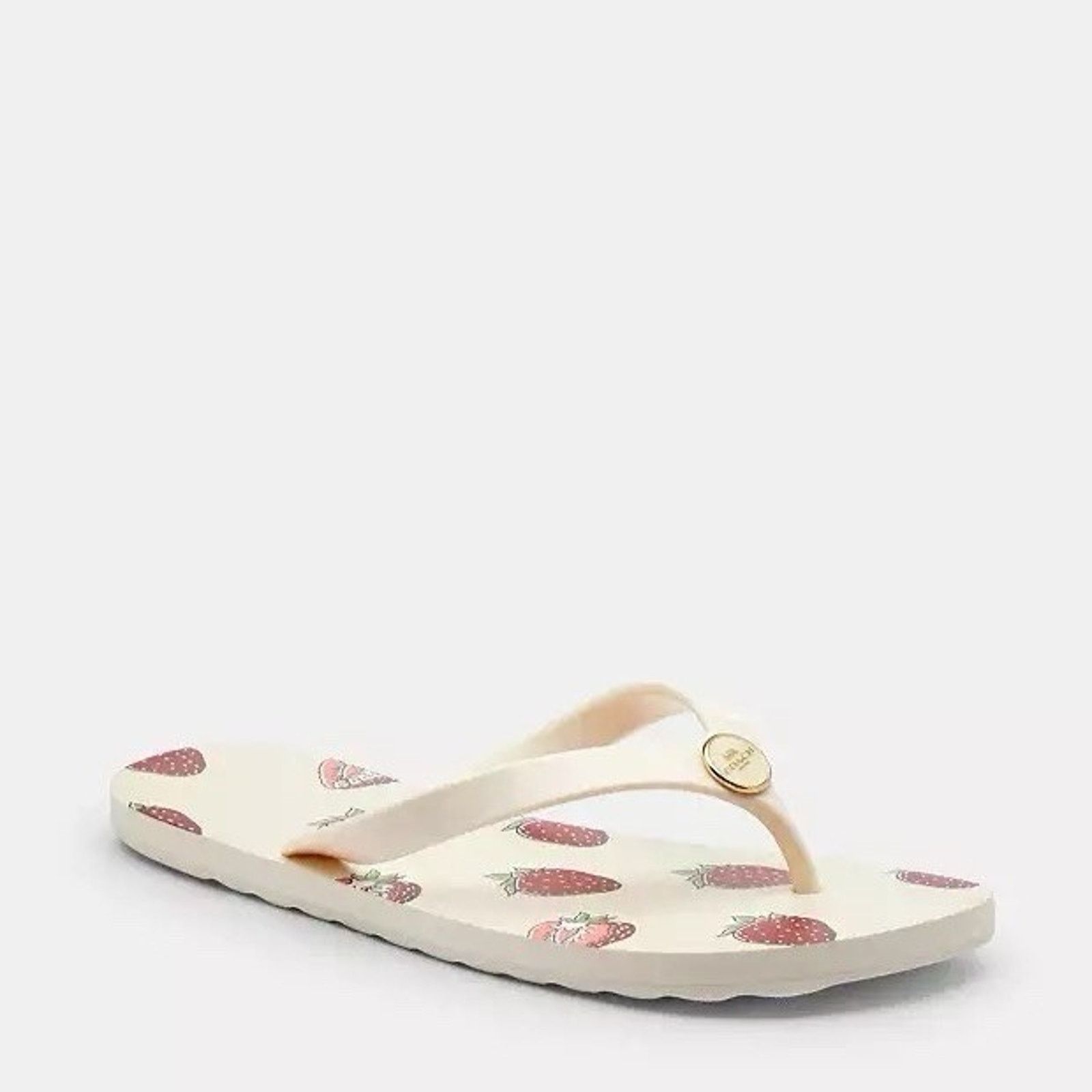 Coach NWT Coach Zayn Flip Flop Fruit Print Strawberry CAR23 US 5 Size US 5 / IT 35 - 9 Thumbnail