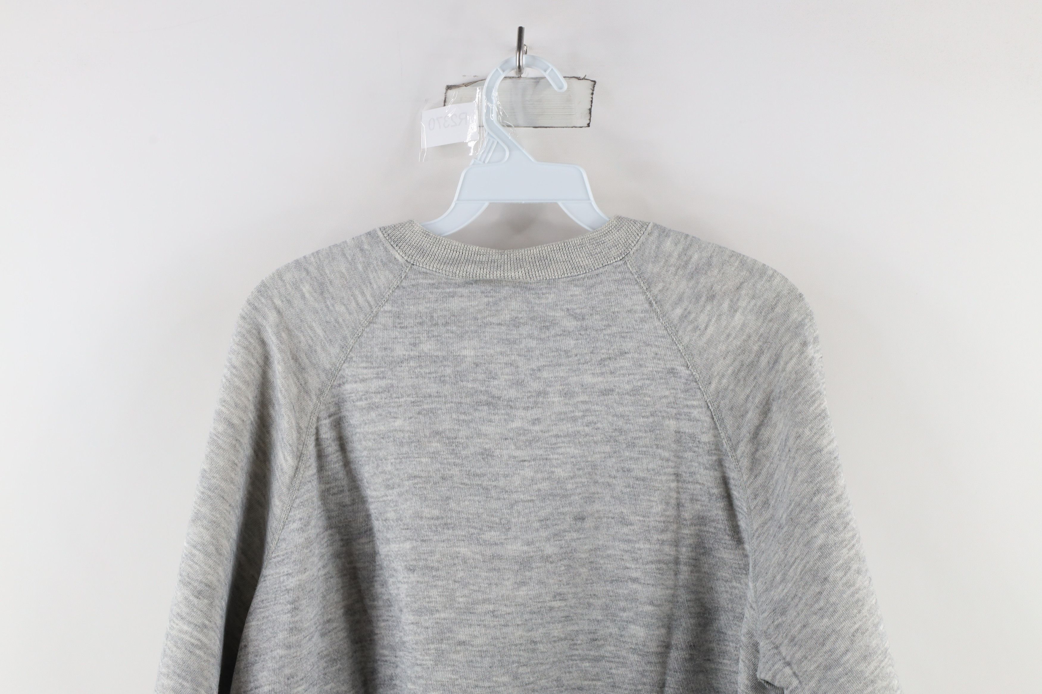 Vintage Vintage 90s Streetwear Triblend Crewneck Sweatshirt Gray USA Size US XL / EU 56 / 4 - 8 Thumbnail