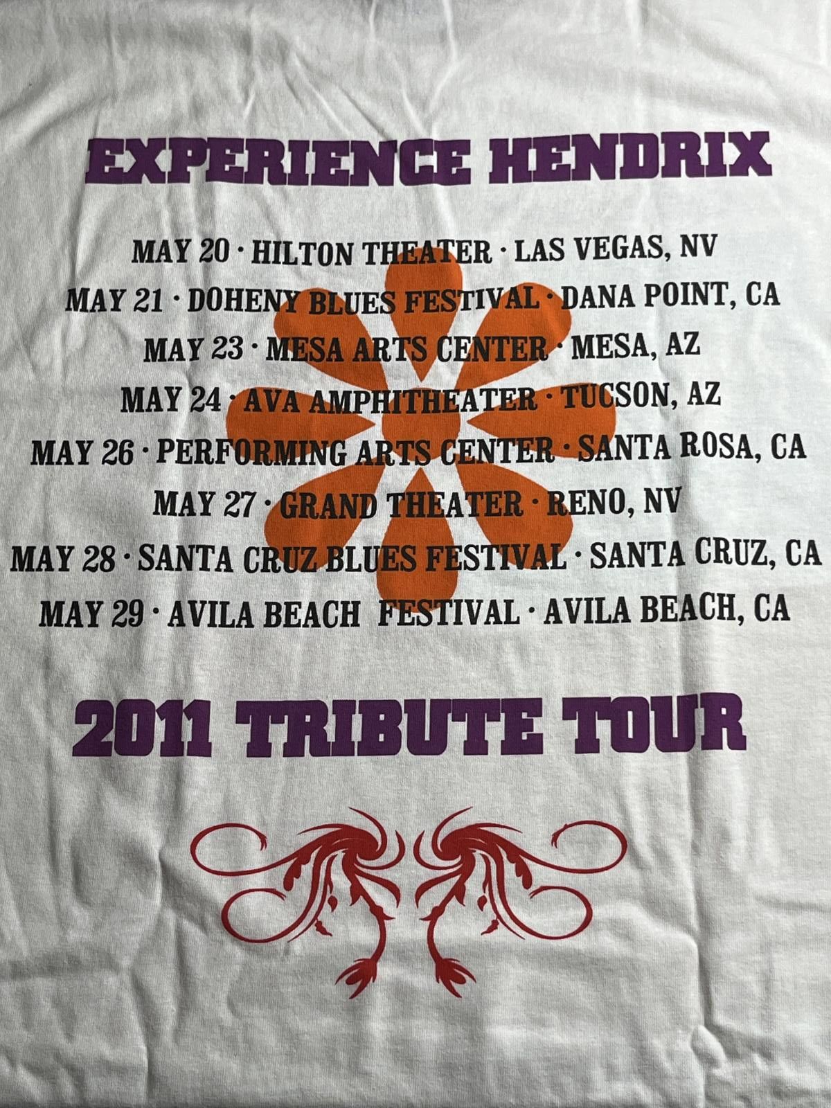 Designer Jimi Hendrix T-shitr 2011 Experience Hendrix Size US XL / EU 56 / 4 - 6 Thumbnail