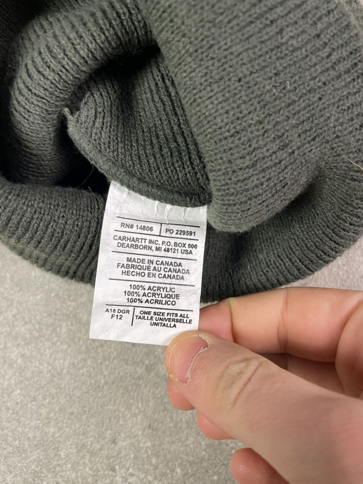 Carhartt × Vintage Vintage Y2K Carhartt beanie Size ONE SIZE - 2 Thumbnail