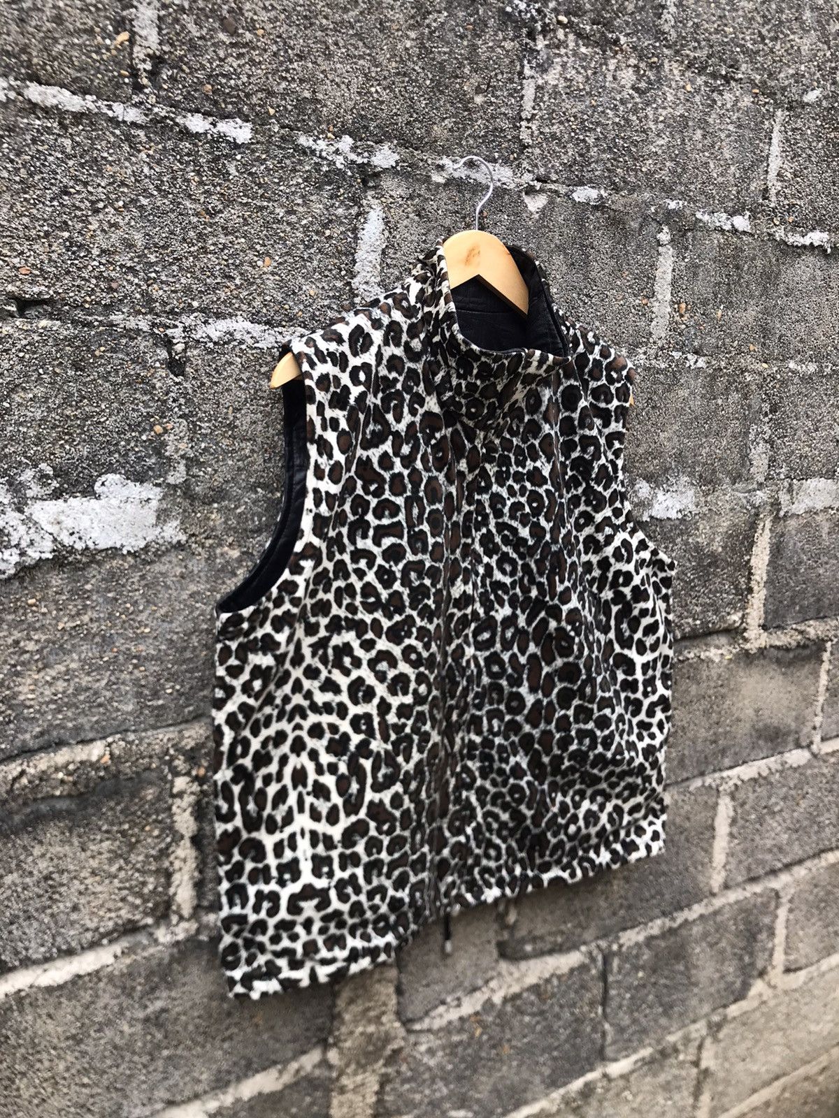 Japanese Brand ⚡️Vintage Leopard Print Reversable Vest Jacket Size US L / EU 52-54 / 3 - 2 Thumbnail