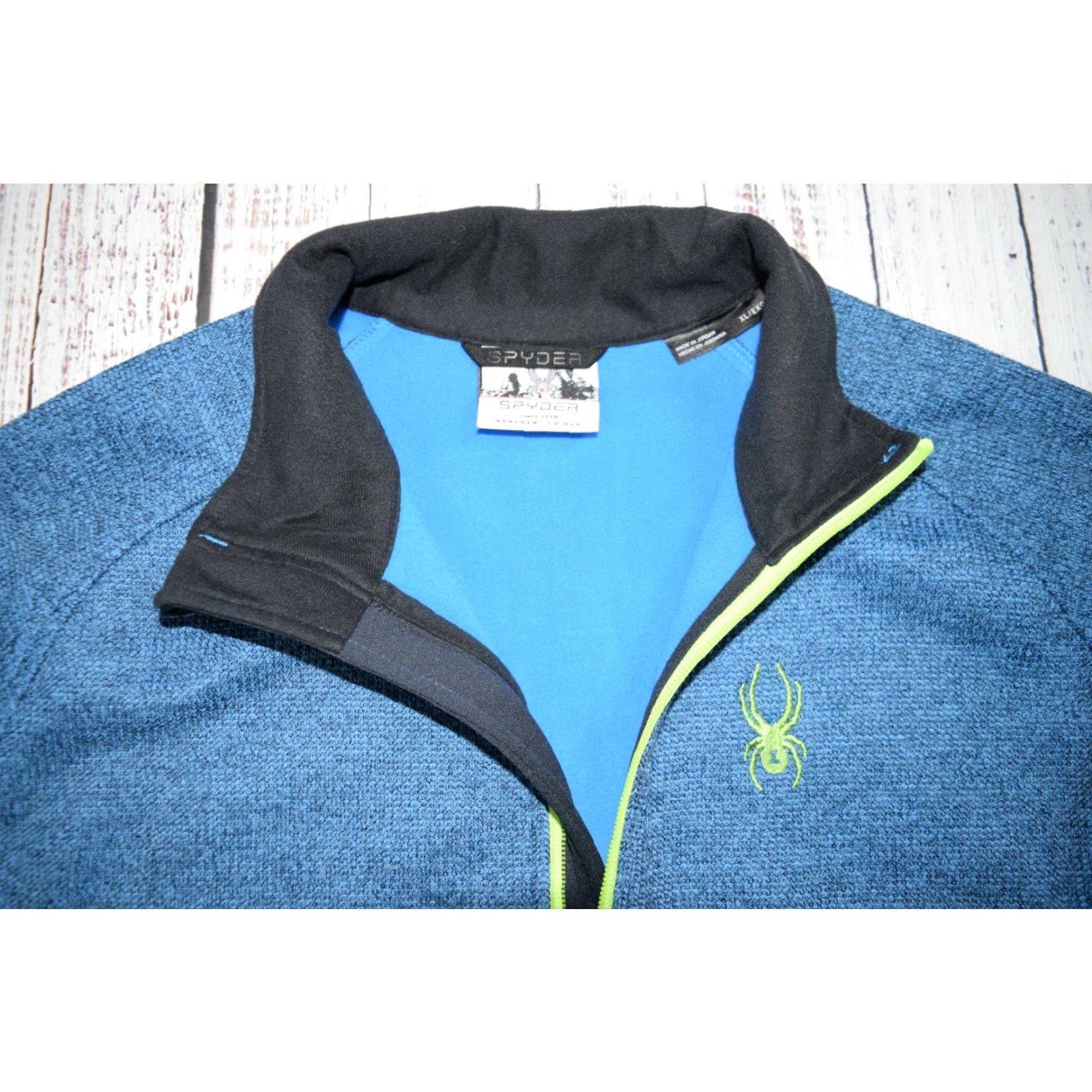 Spyder SPYDER Mens Outbound 1/4 Zip Pullover Sweater XL Fleece Lined Soft Knit Blue Logo Casual Travel Hiking Skiing Walking Mens Size US XL / EU 56 / 4 - 5 Thumbnail