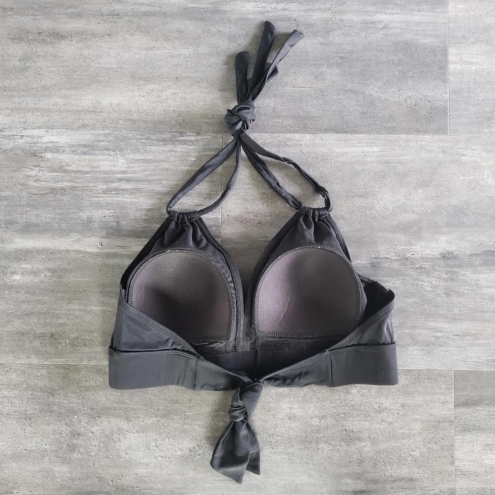 Designer Black Double Loop SFA Bikini Top Size ONE SIZE - 2 Thumbnail