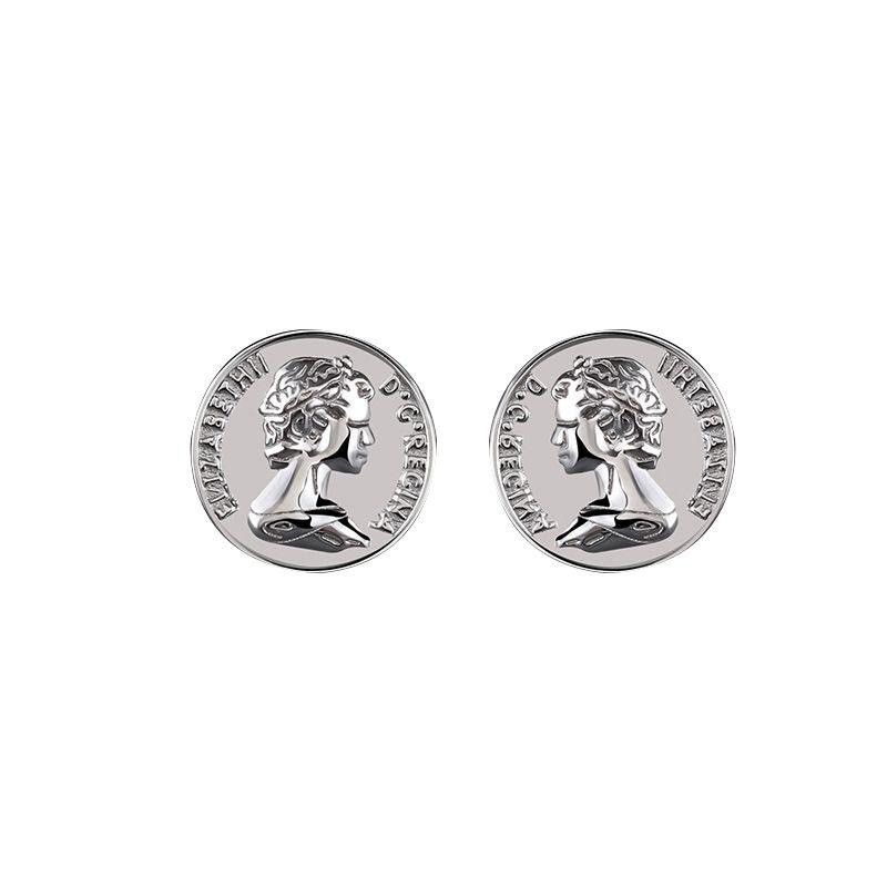 Jewelry × Sterling Silver Dark Earrings One Pairs Chrome Jewelry Size ONE SIZE - 5 Thumbnail
