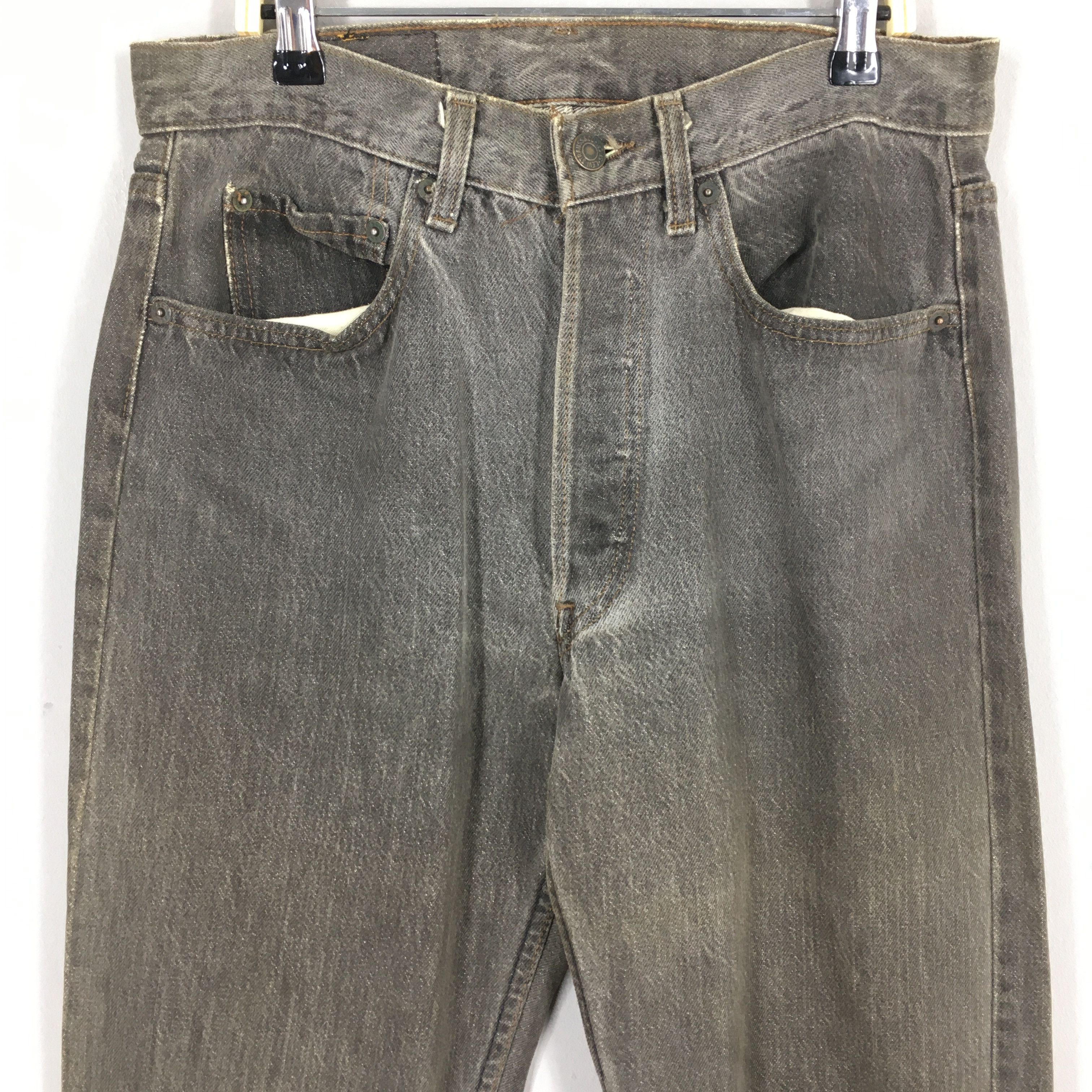 Levi's Size 30x31 Vintage 90s Levi's 501 Faded Black Jeans S1137 Size US 30 / EU 46 - 2 Thumbnail