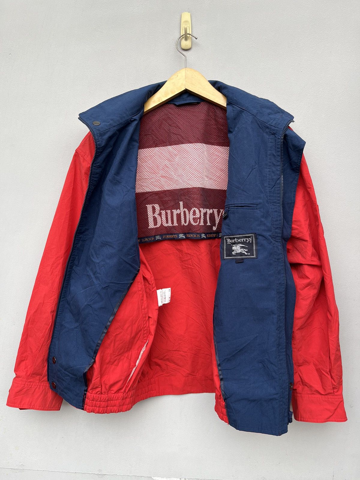 Burberry × Vintage Burberry Sports Vintage Logo Bomber Jacket Size US L / EU 52-54 / 3 - 2 Thumbnail