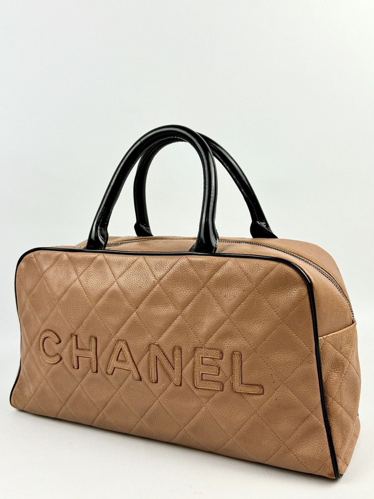 Chanel Chanel - 2002 - Caviar - Matelassé - Bowling Bag Size ONE SIZE - 2 Thumbnail
