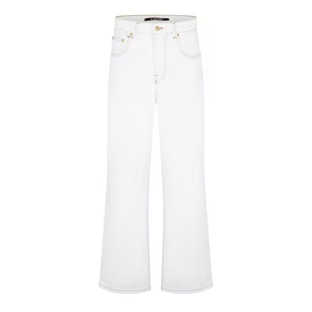 Jacquemus o1g2r1mq1024 Jeans in Off White Size 28" / US 6 / IT 42 - 1 Thumbnail