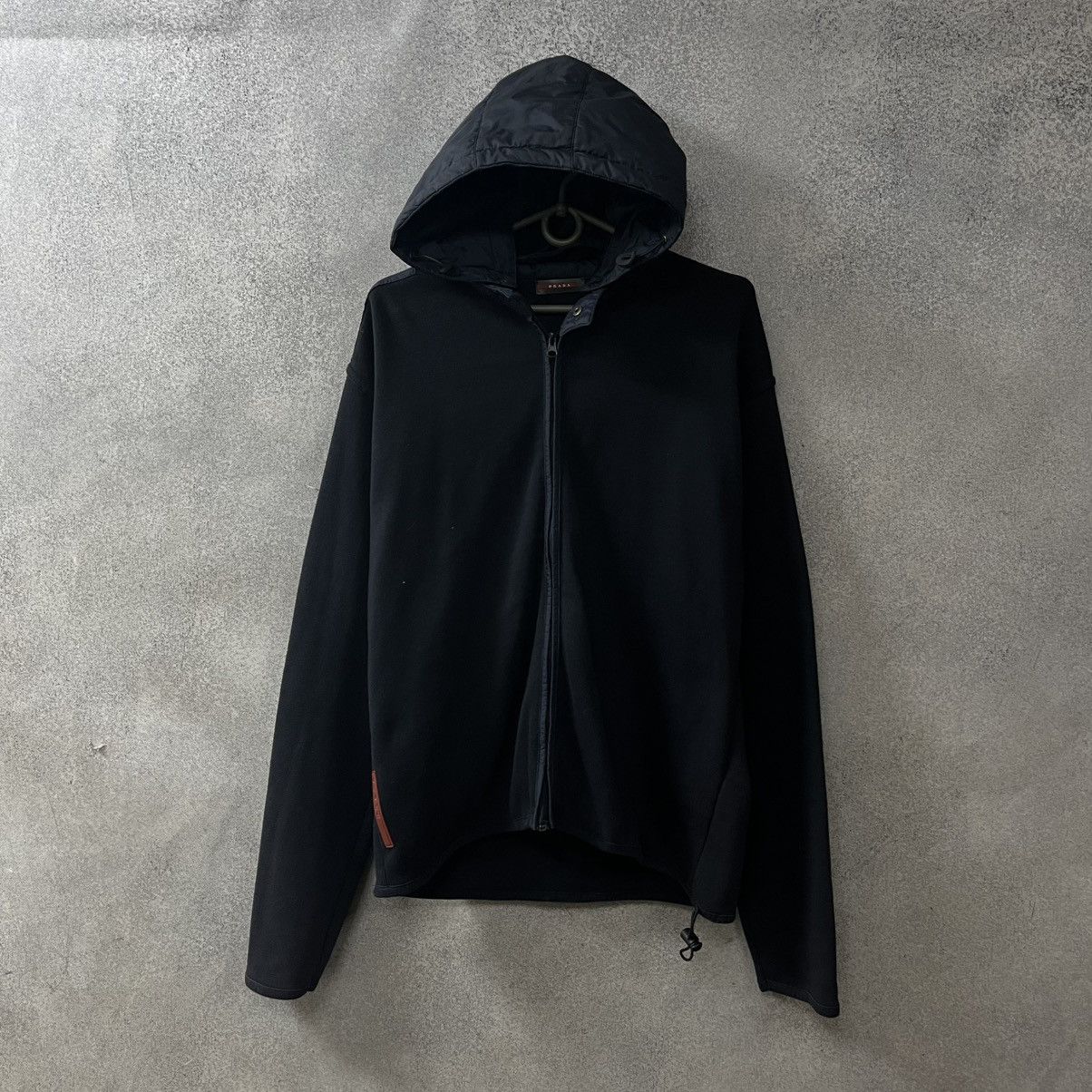 Prada Vintage Prada Hoodie Red Tab Basic Designer black Luxury Size US L / EU 52-54 / 3 - 1 Thumbnail