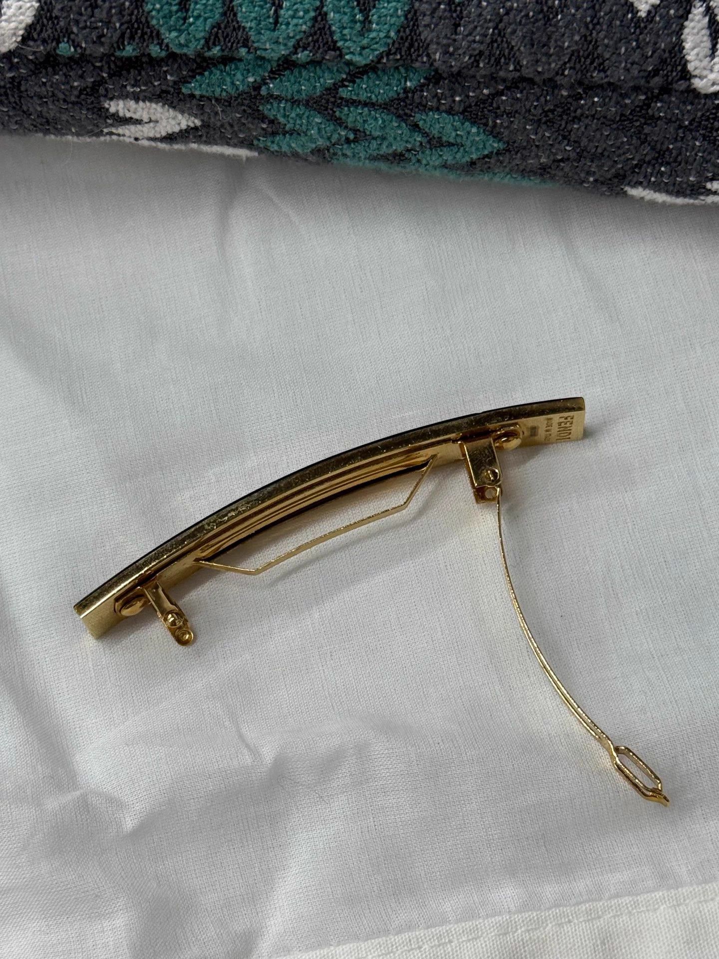 Fendi FF Monogram Hair Clip