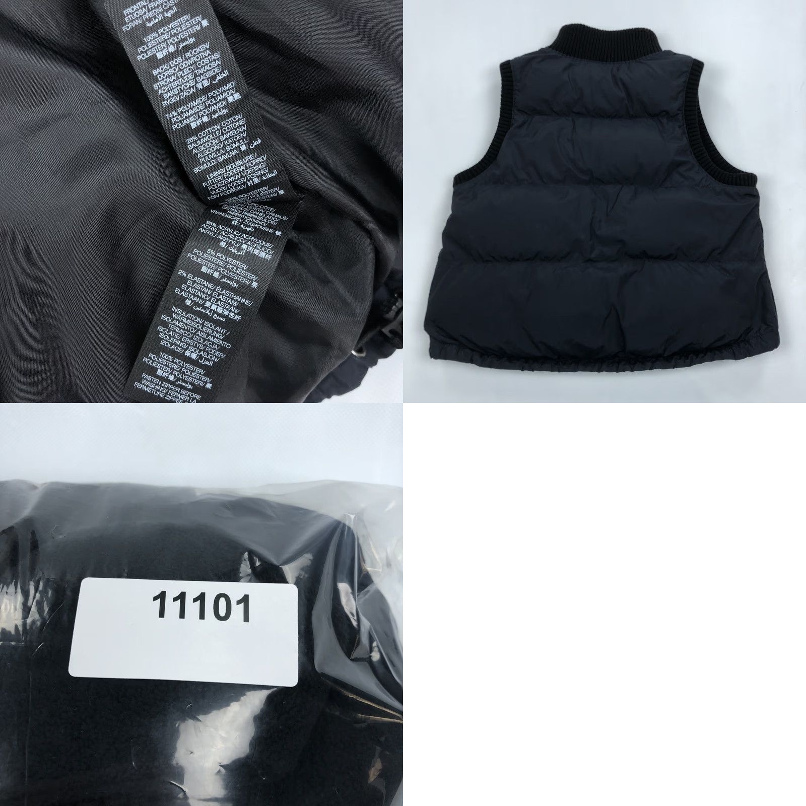 Sweaty Betty Sweaty Betty Black Puffer Vest Full Zip Fleece Vest Women L Casual Activewear Size L / US 10 / IT 46 - 8 Thumbnail