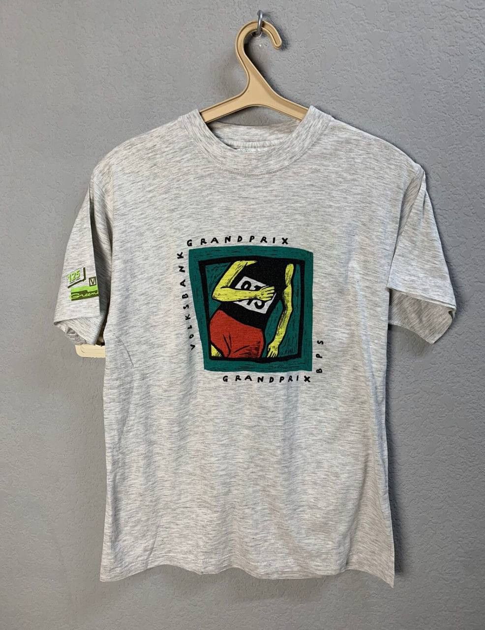 Vintage Grandpix Volksbank 1994 Vintage T-shirt Vintage Size US M / EU 48-50 / 2 - 1 Thumbnail