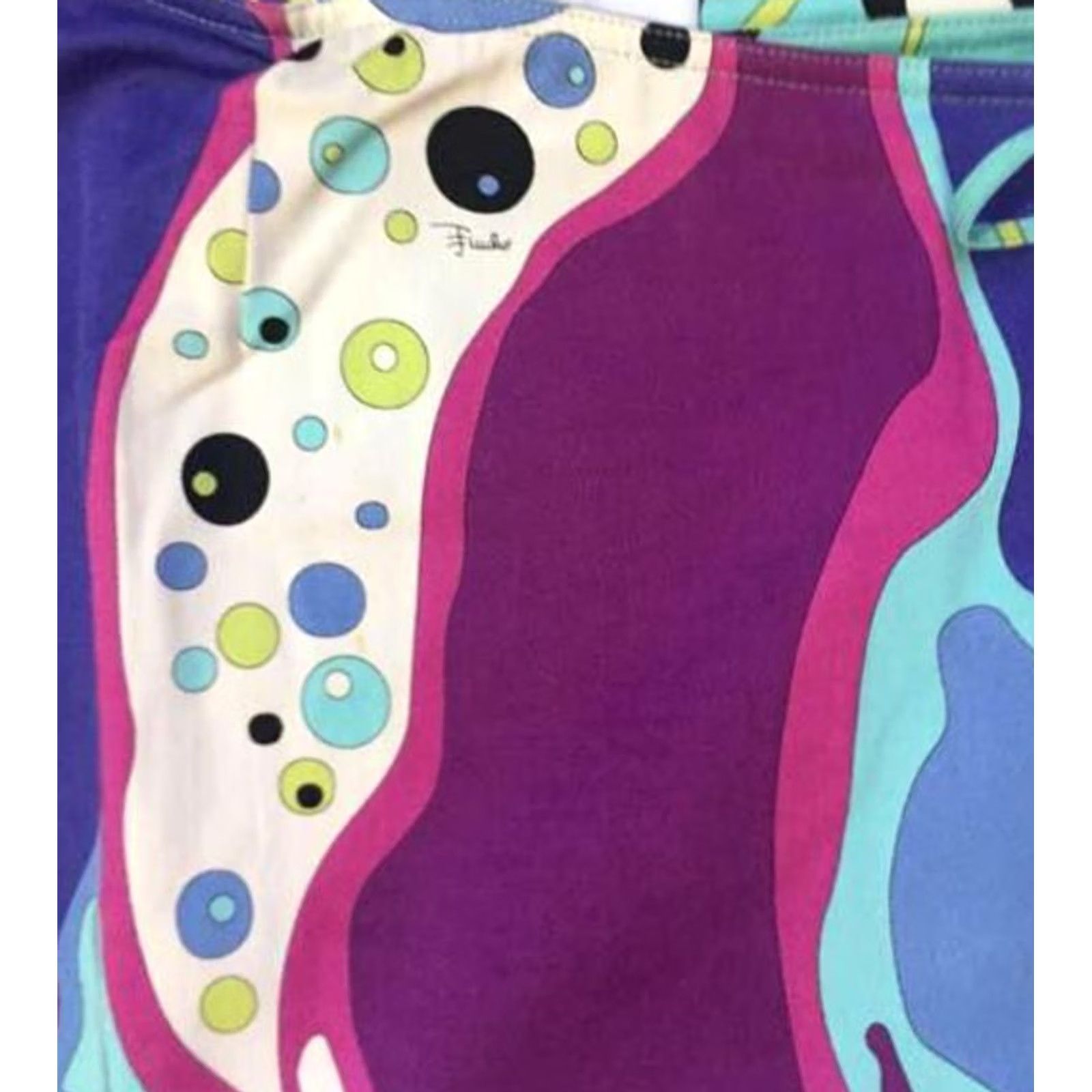 Emilio Pucci EMILIO PUCCI Skirt 38 Blue Women's Midi Skirt multicolor Size 26" / US 2 / IT 38 - 2 Thumbnail